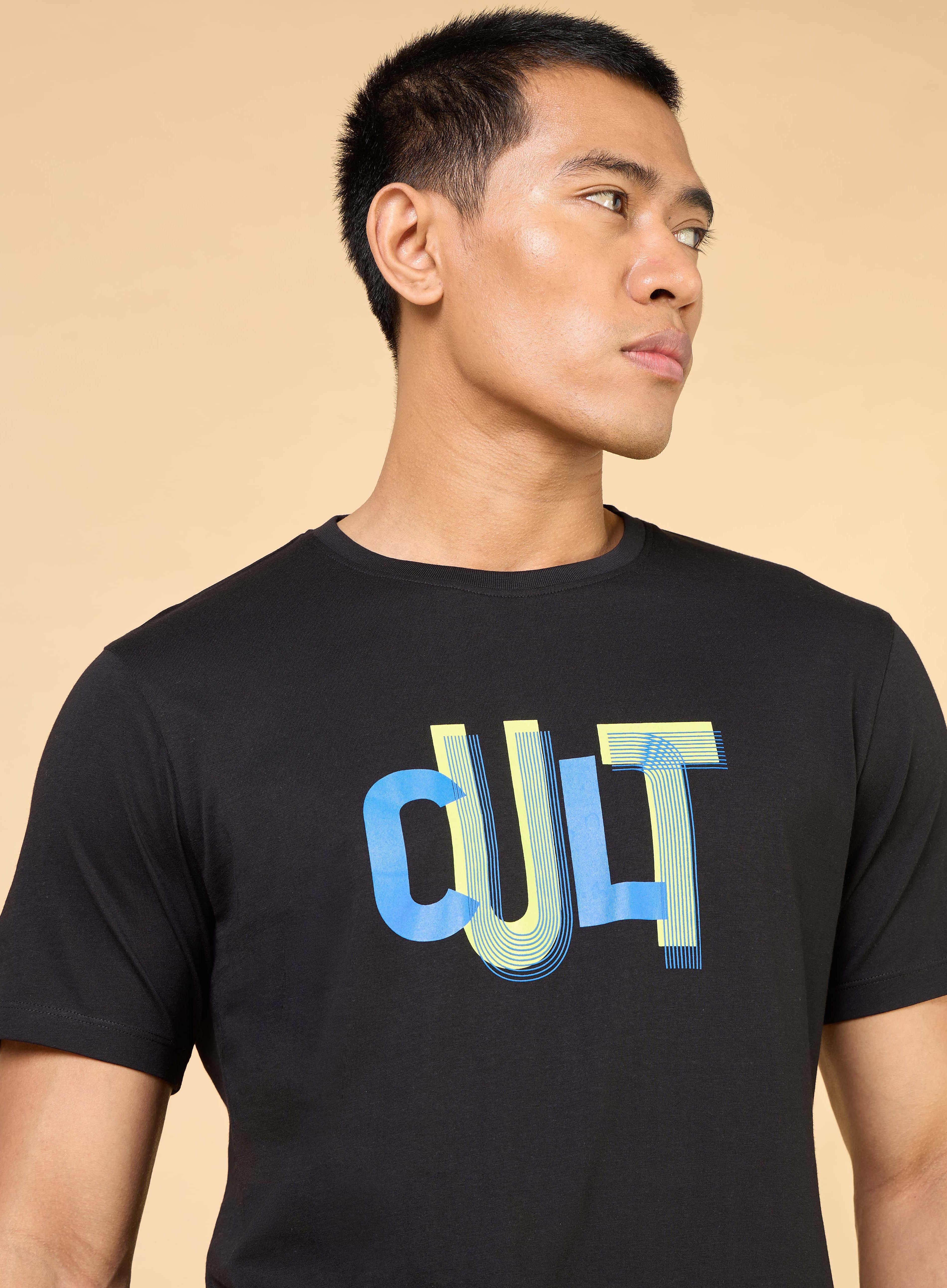 Men's Black Cult Brand Carrier T-shirt