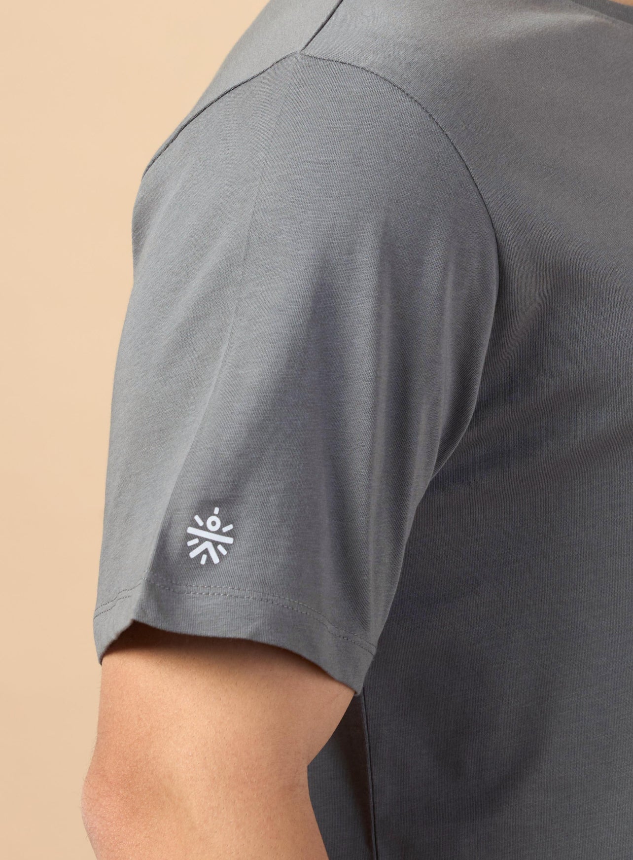 Men's Dark Grey Sports League Graphic T-shirt