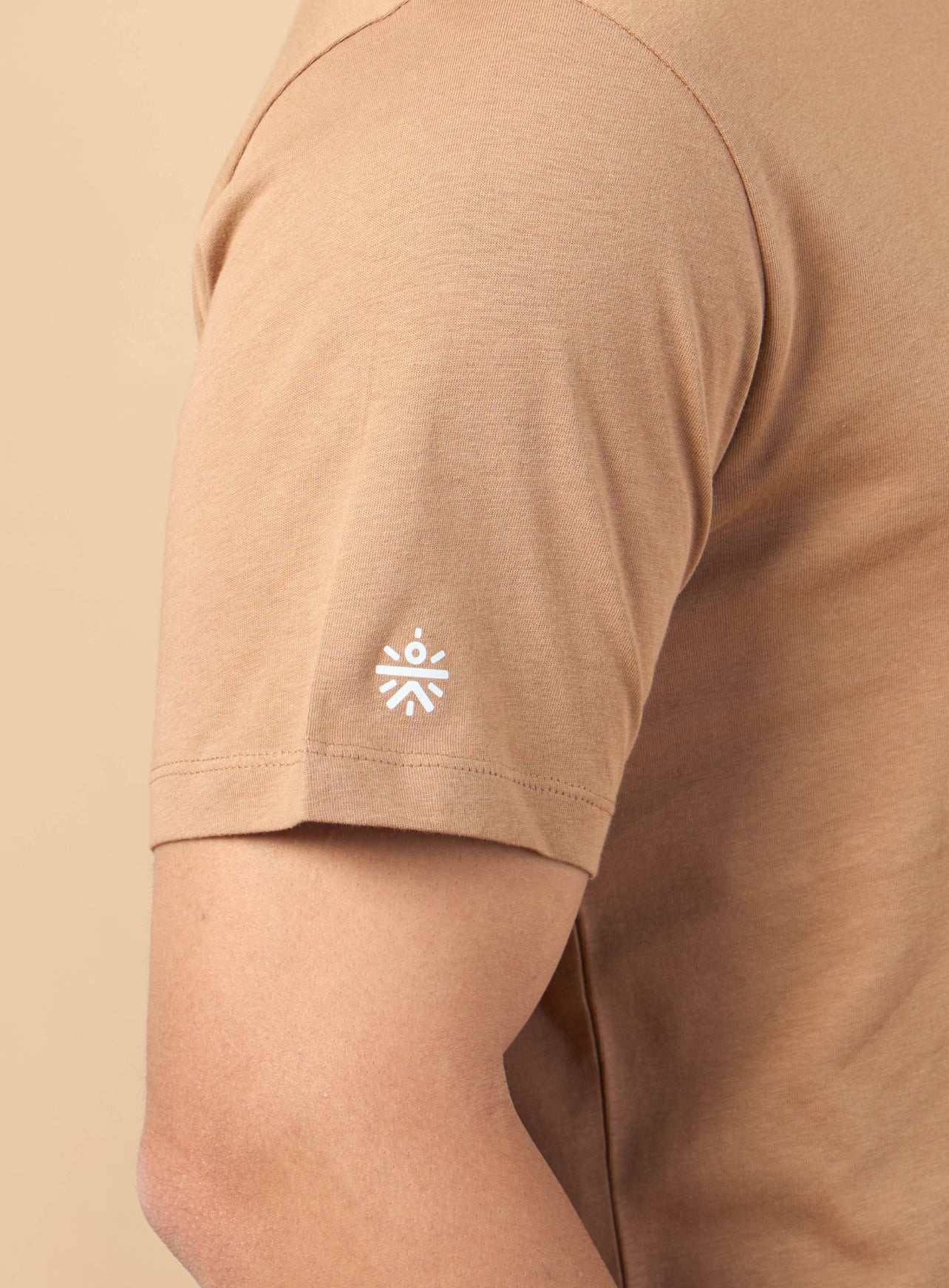 Men's Khaki Sports League Graphic T-shirt