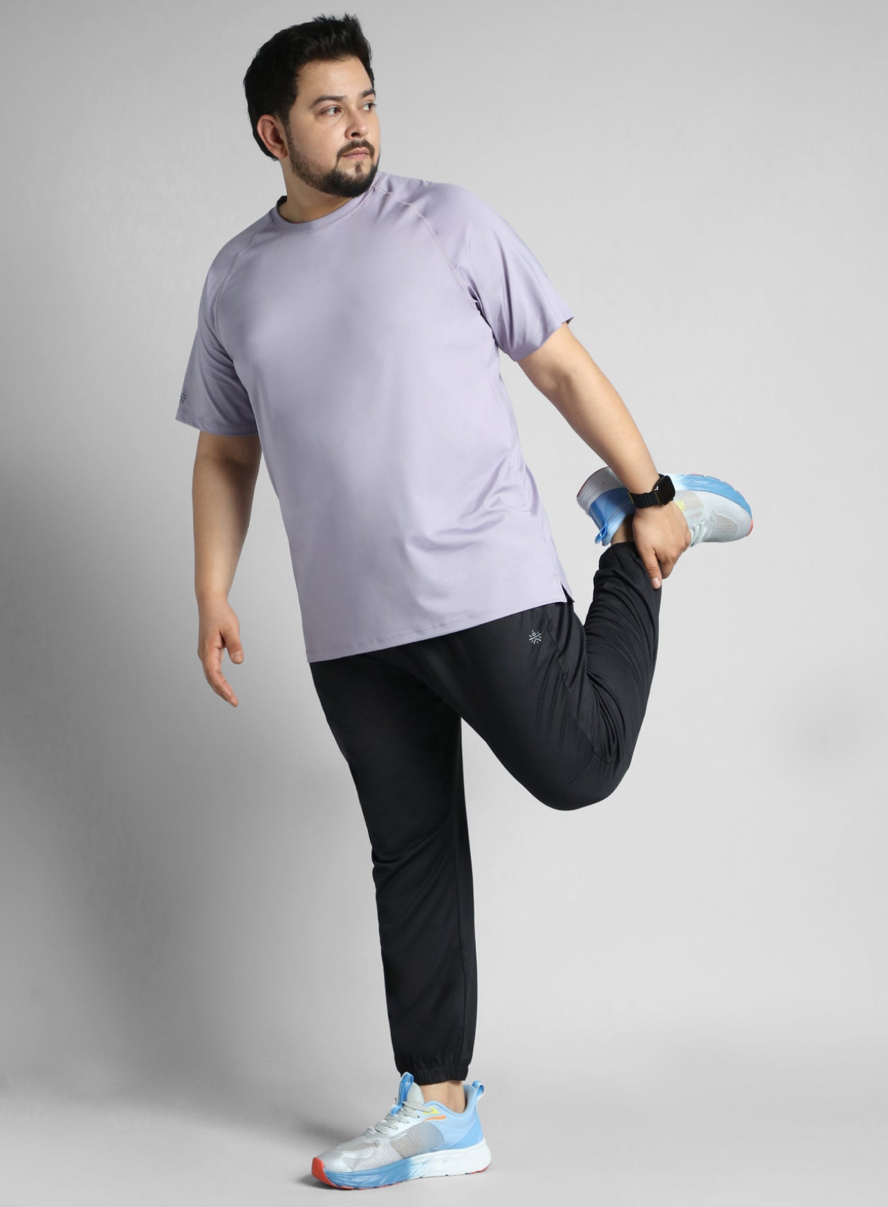 Men's Black Plus Size Night Joggers