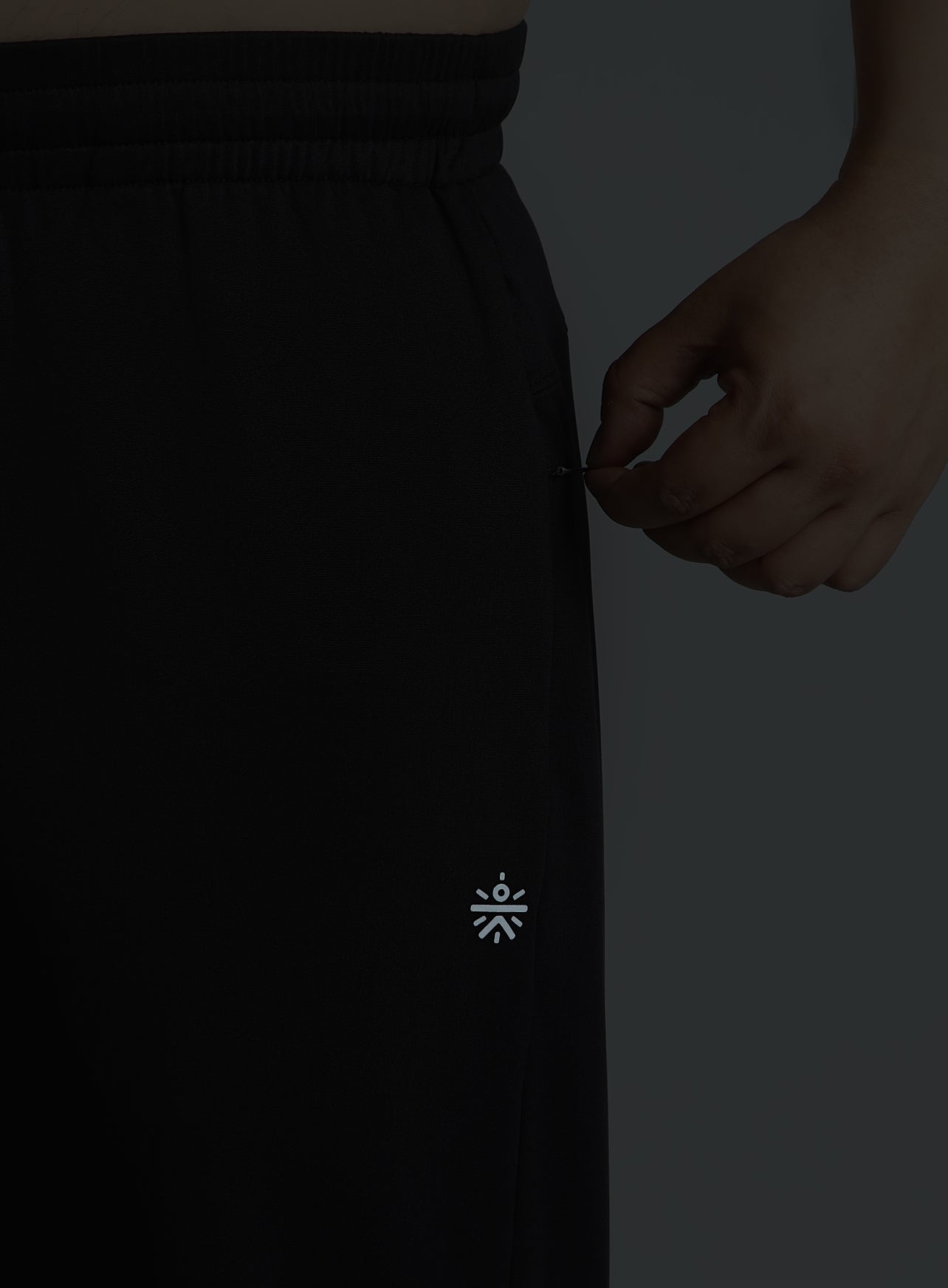 Men's Black Plus Size Night Joggers