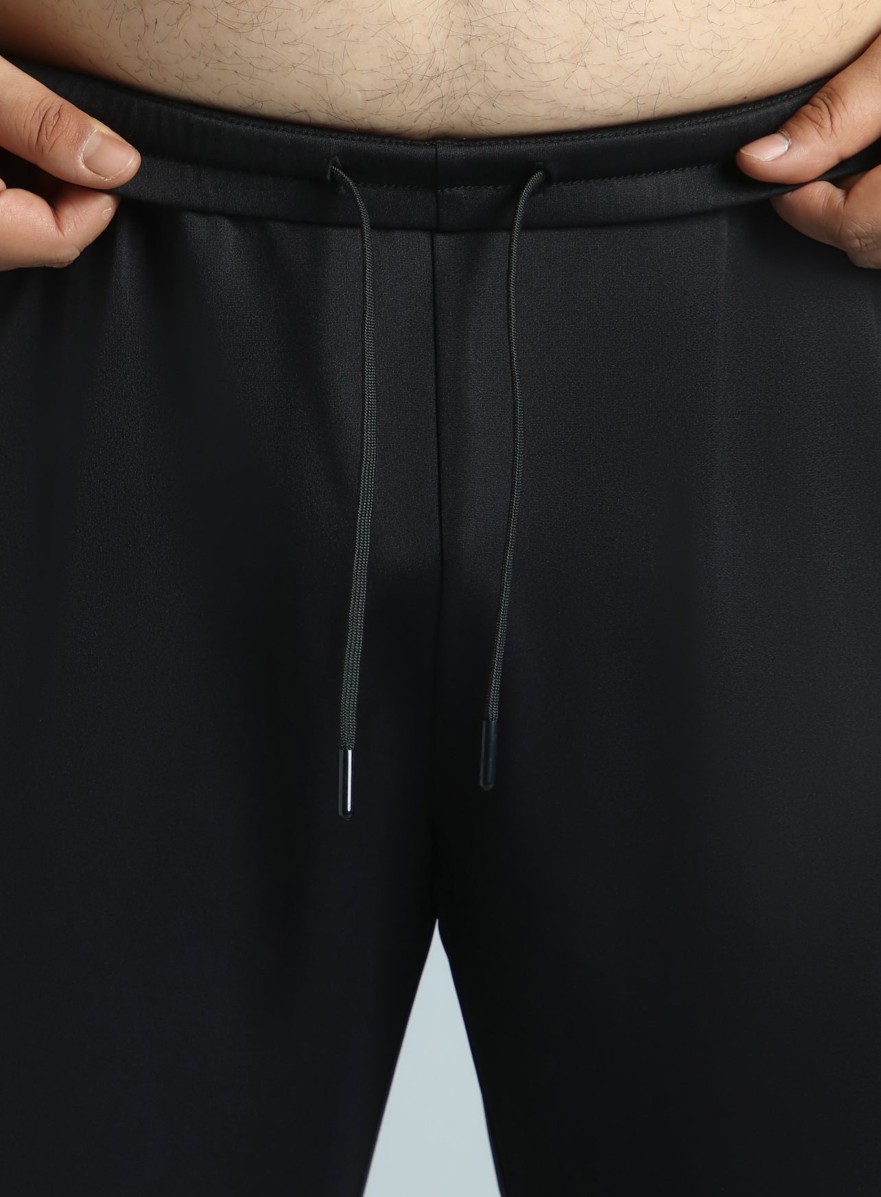 Men's Black Plus Size Night Joggers