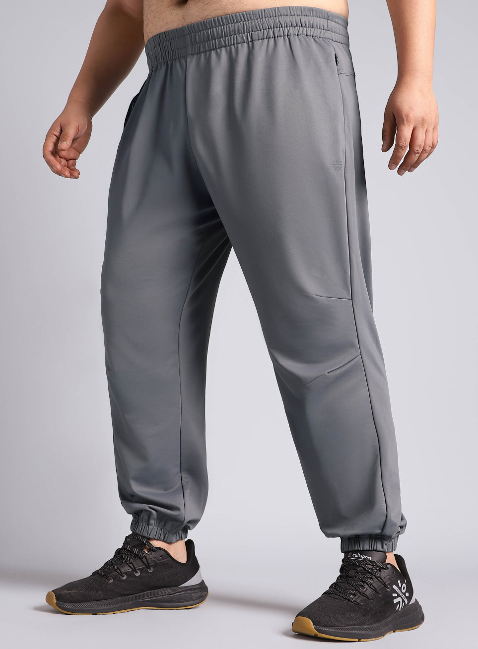Men's Dark Grey Plus Size Night Joggers