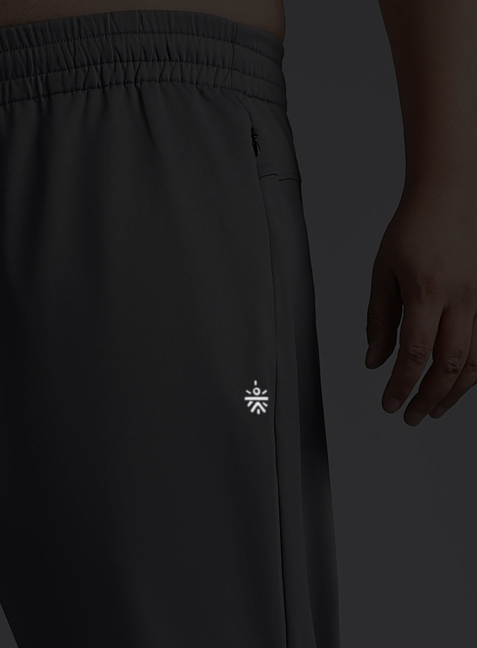 Men's Dark Grey Plus Size Night Joggers