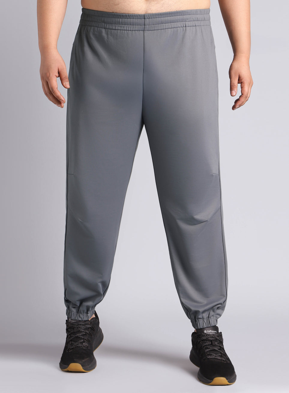 Men's Dark Grey Plus Size Night Joggers