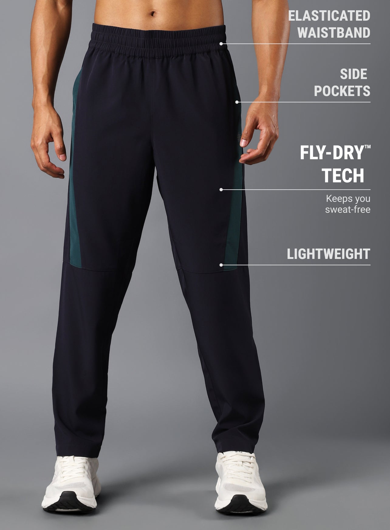 Men's Navy Runner Essential Trackpants