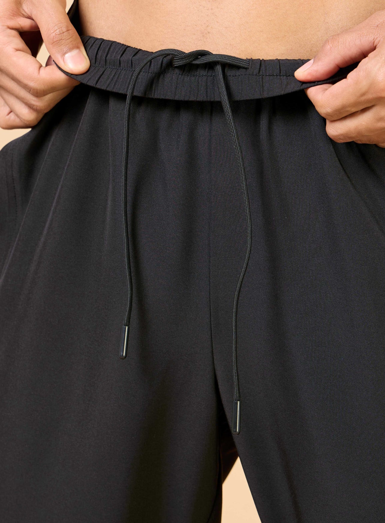 Men's Black Sporty Training Trackpants