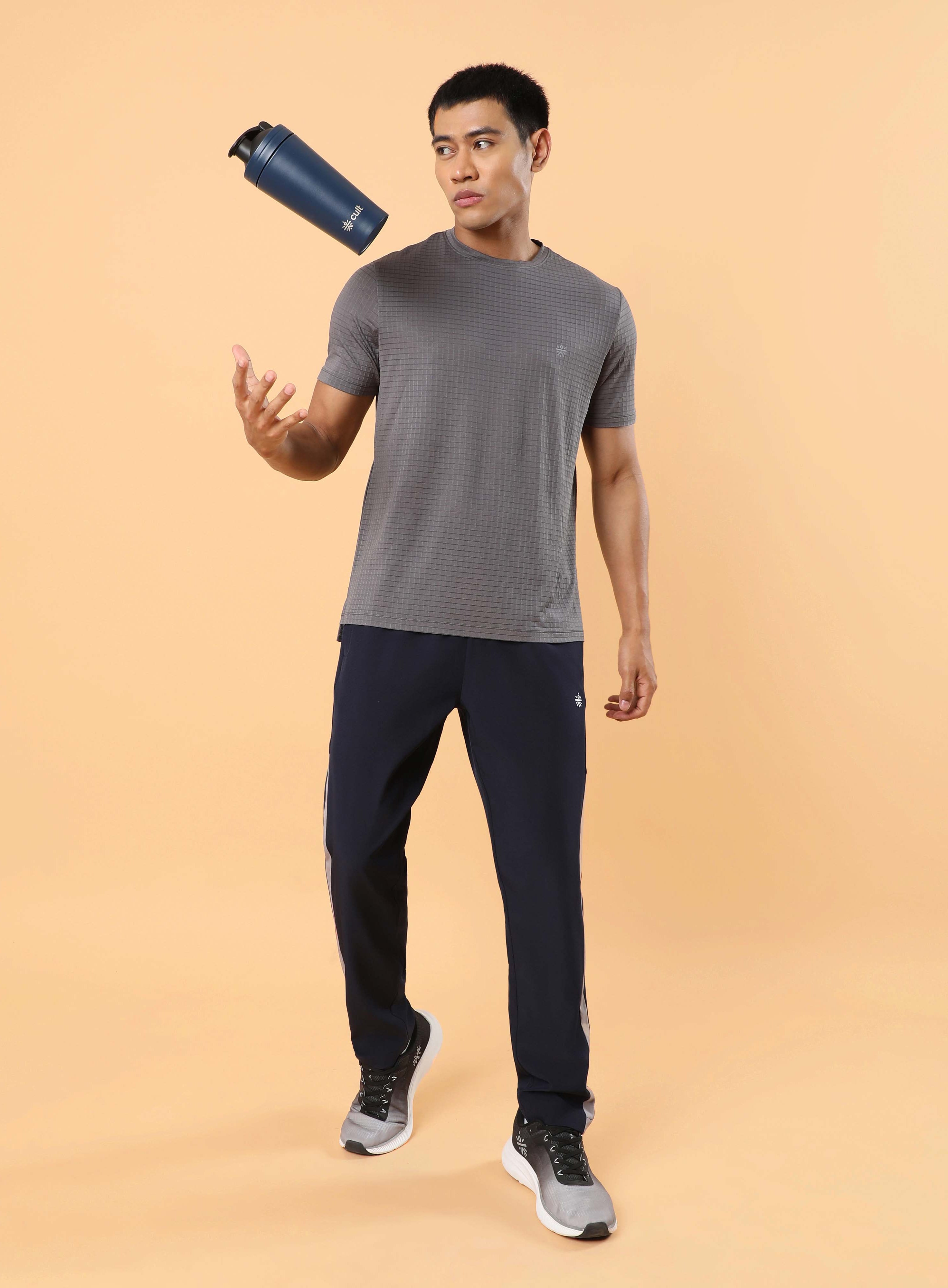 Men's Navy Sporty Training Trackpants