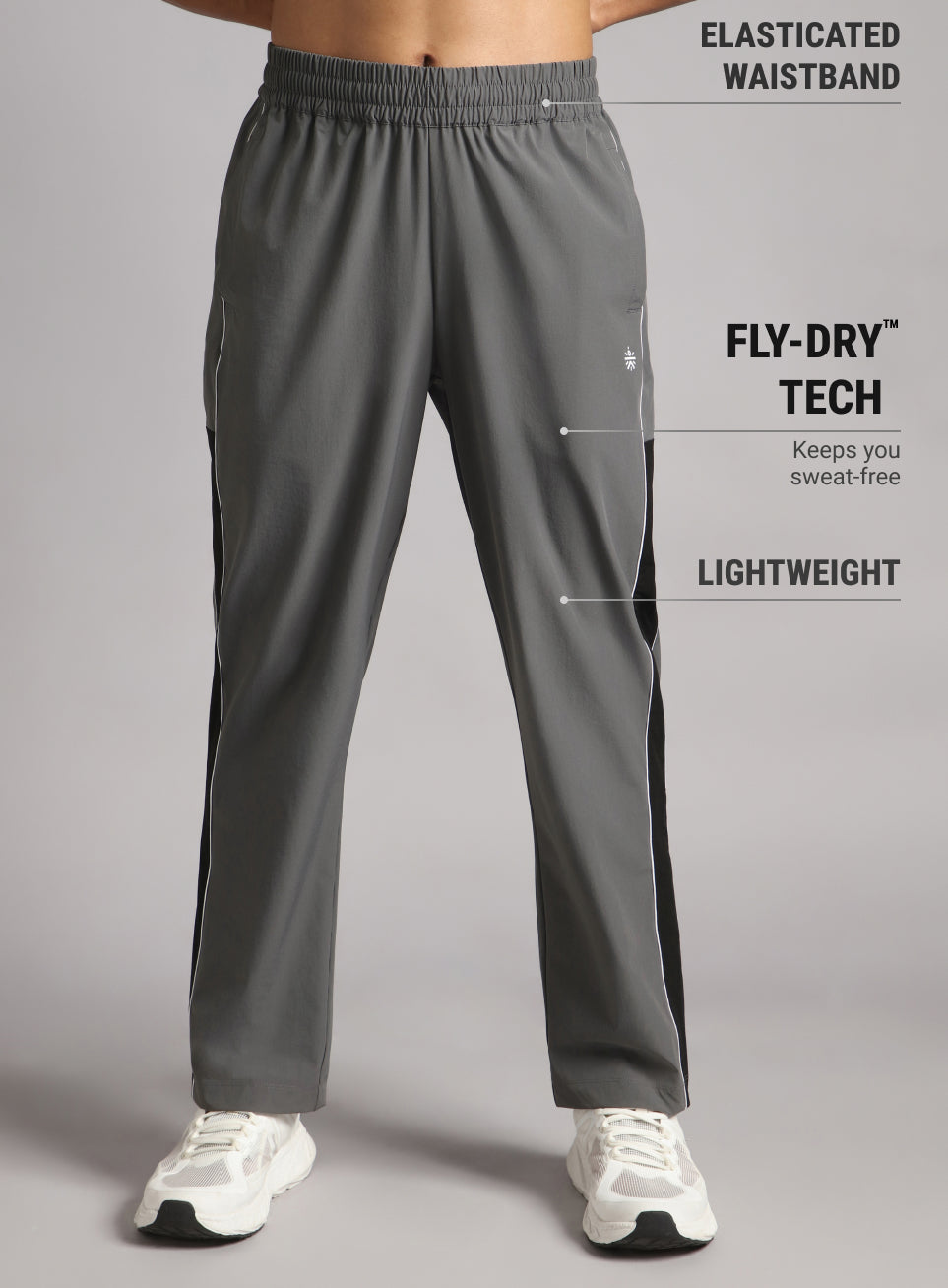 Men's Grey Active Day Out Trackpants
