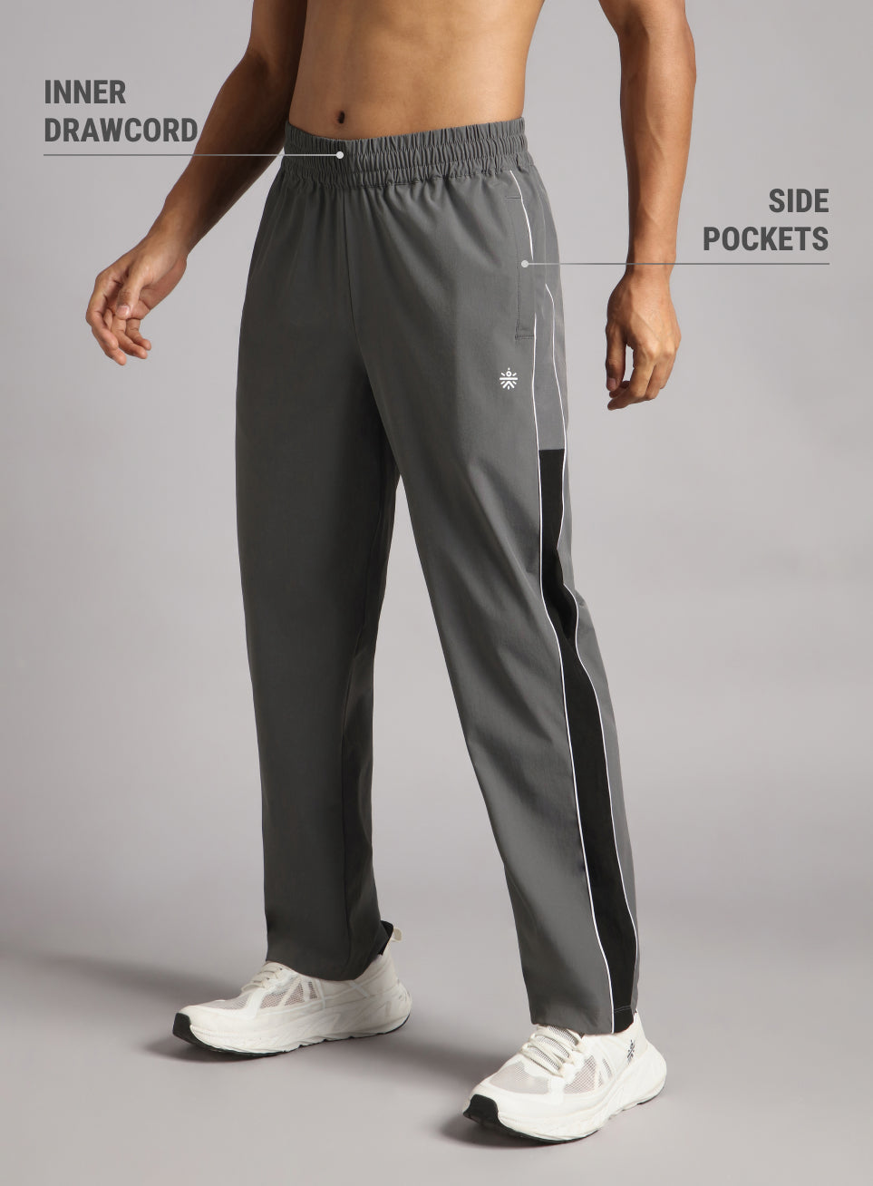 Men's Grey Active Day Out Trackpants