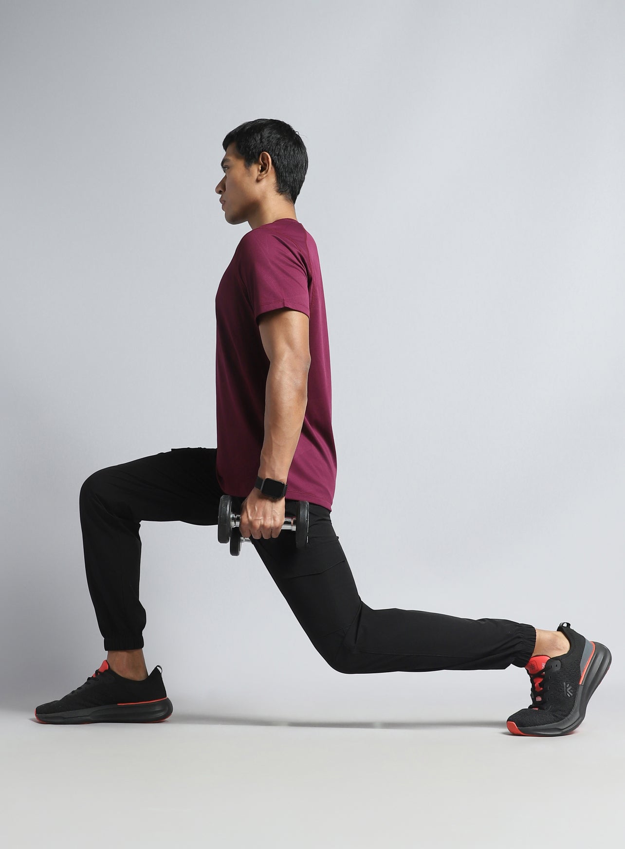 Men's Black Active Day out Cargo Joggers