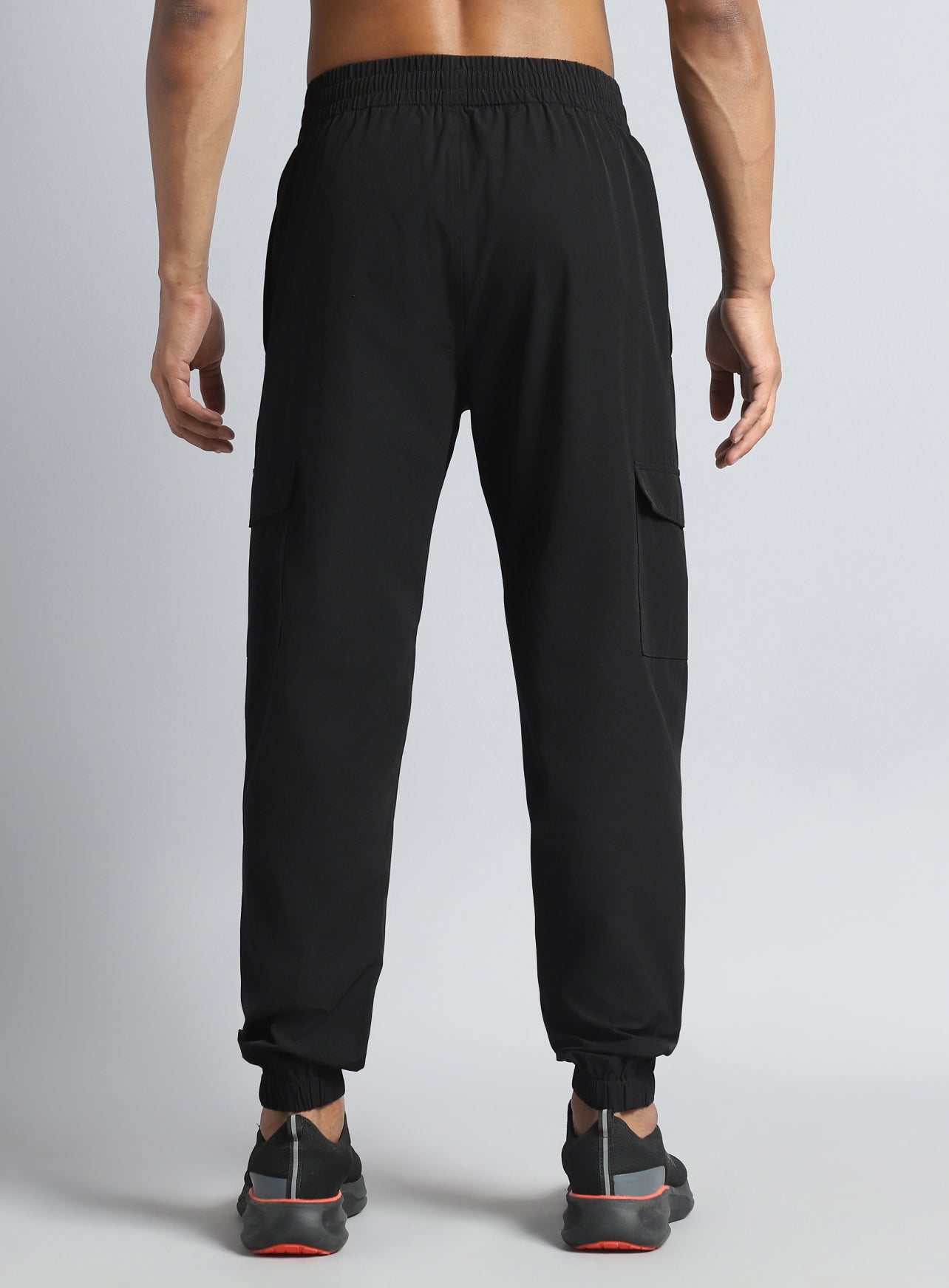 Men's Black Active Day out Cargo Joggers