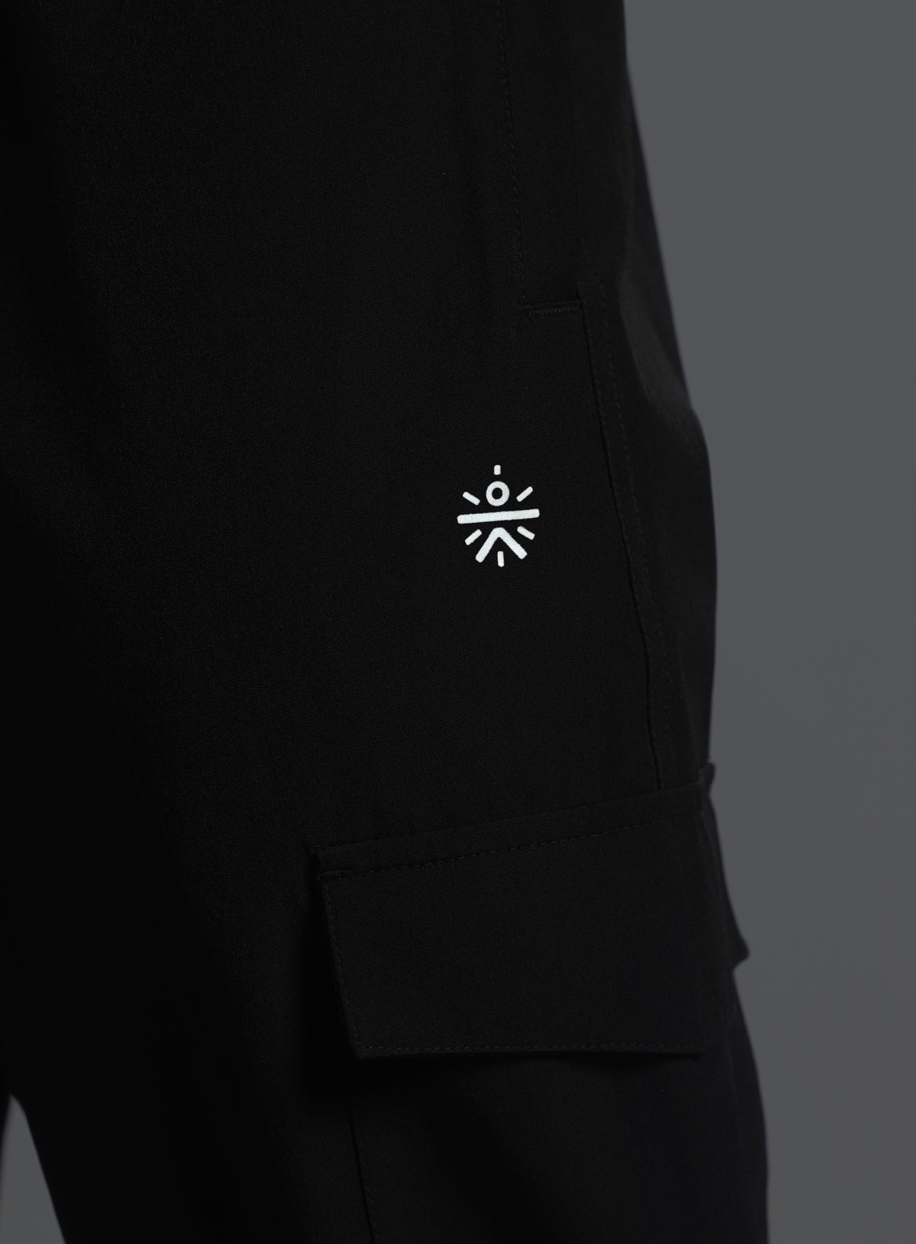 Men's Black Active Day out Cargo Joggers