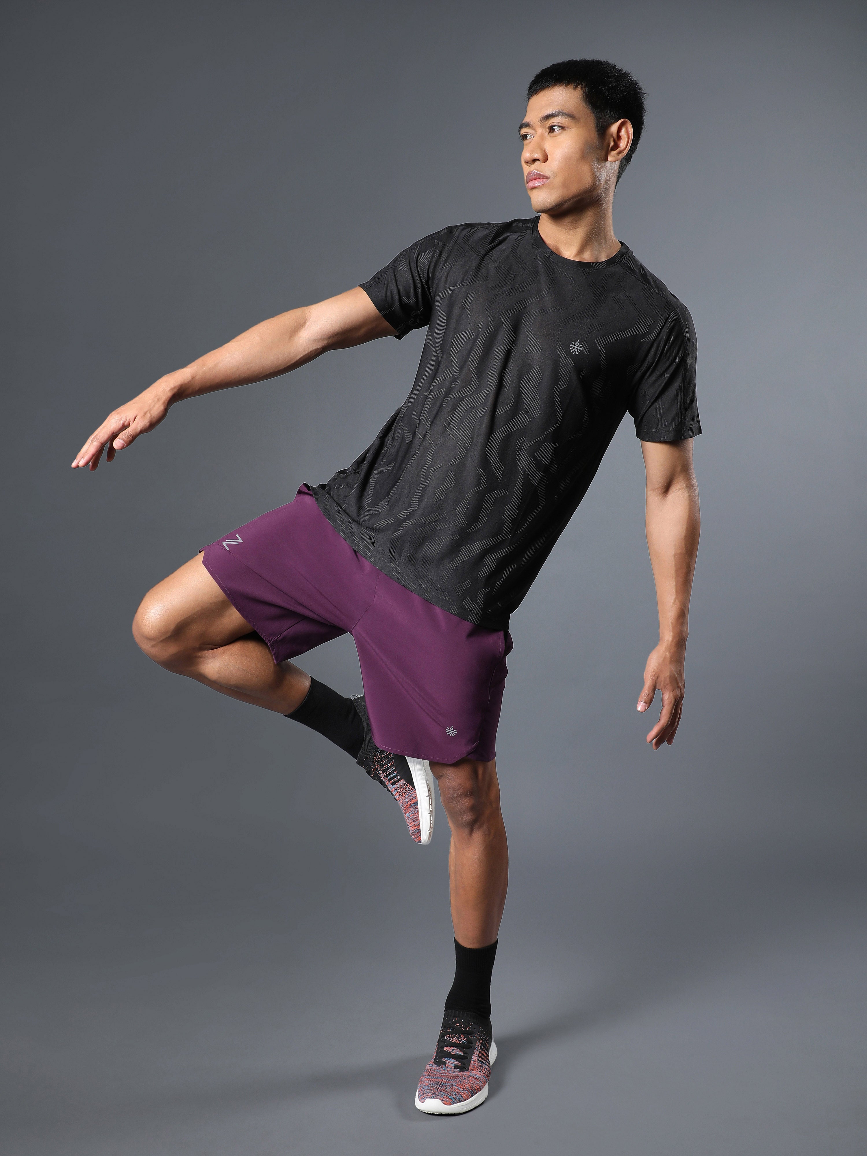 Men's Wine Iconic Runner's Shorts
