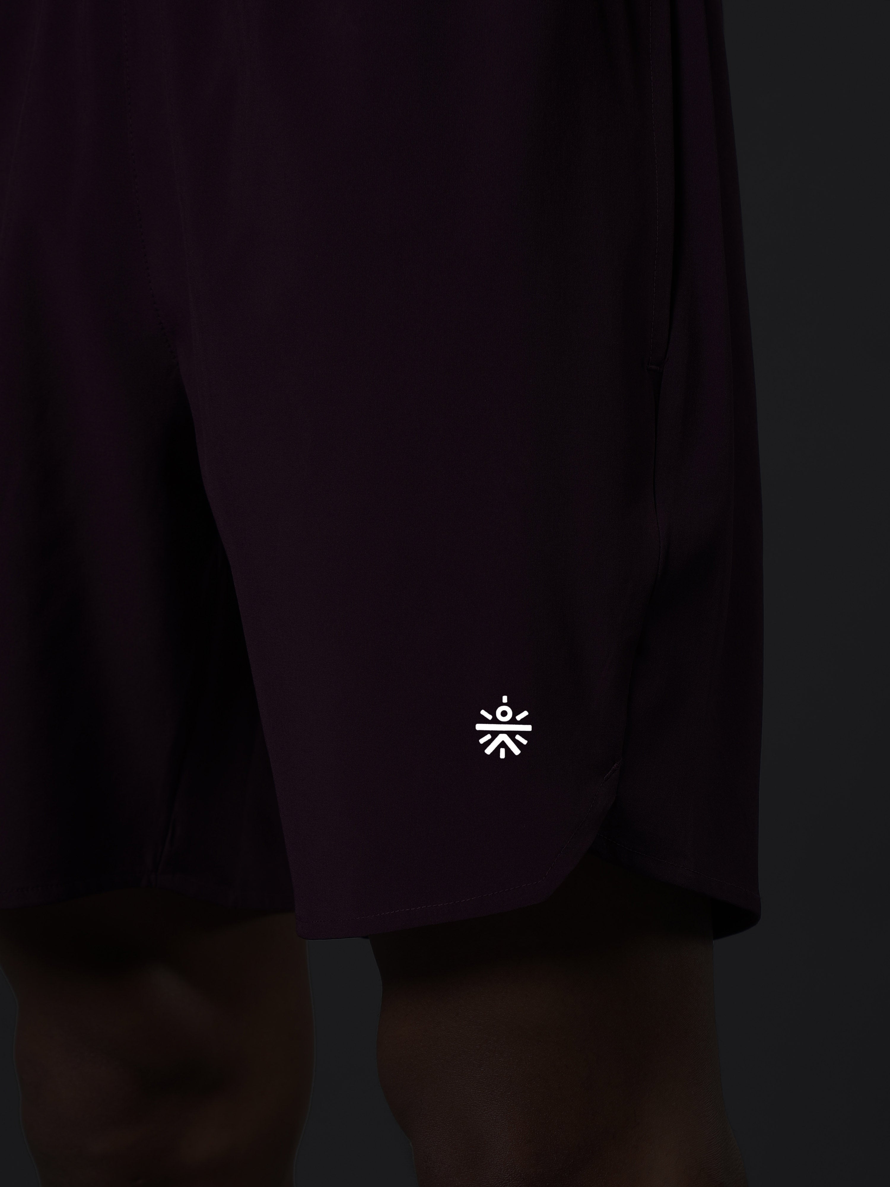 Men's Wine Iconic Runner's Shorts