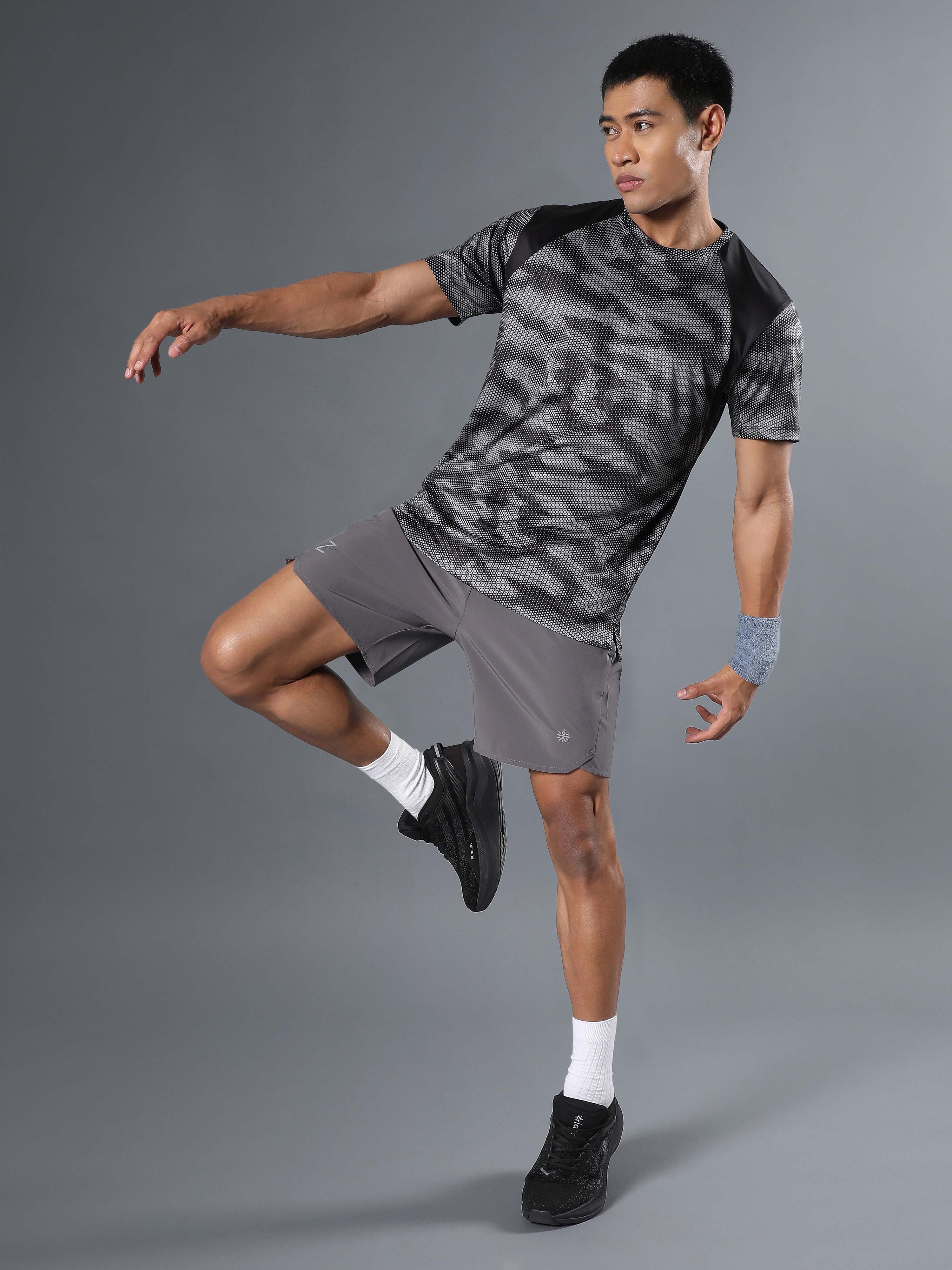 Men's Dark Grey Iconic Runner's Shorts