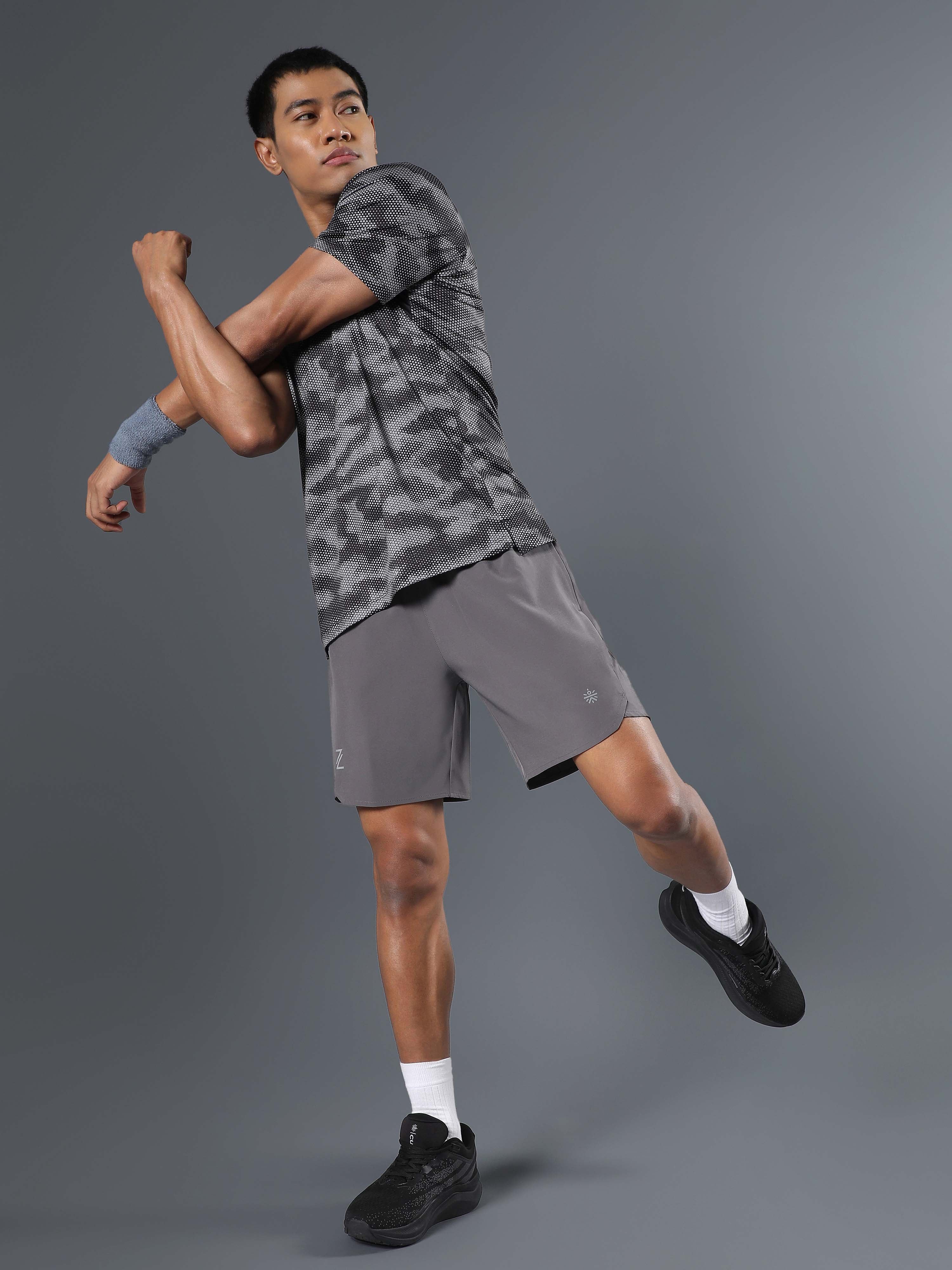 Men's Dark Grey Iconic Runner's Shorts