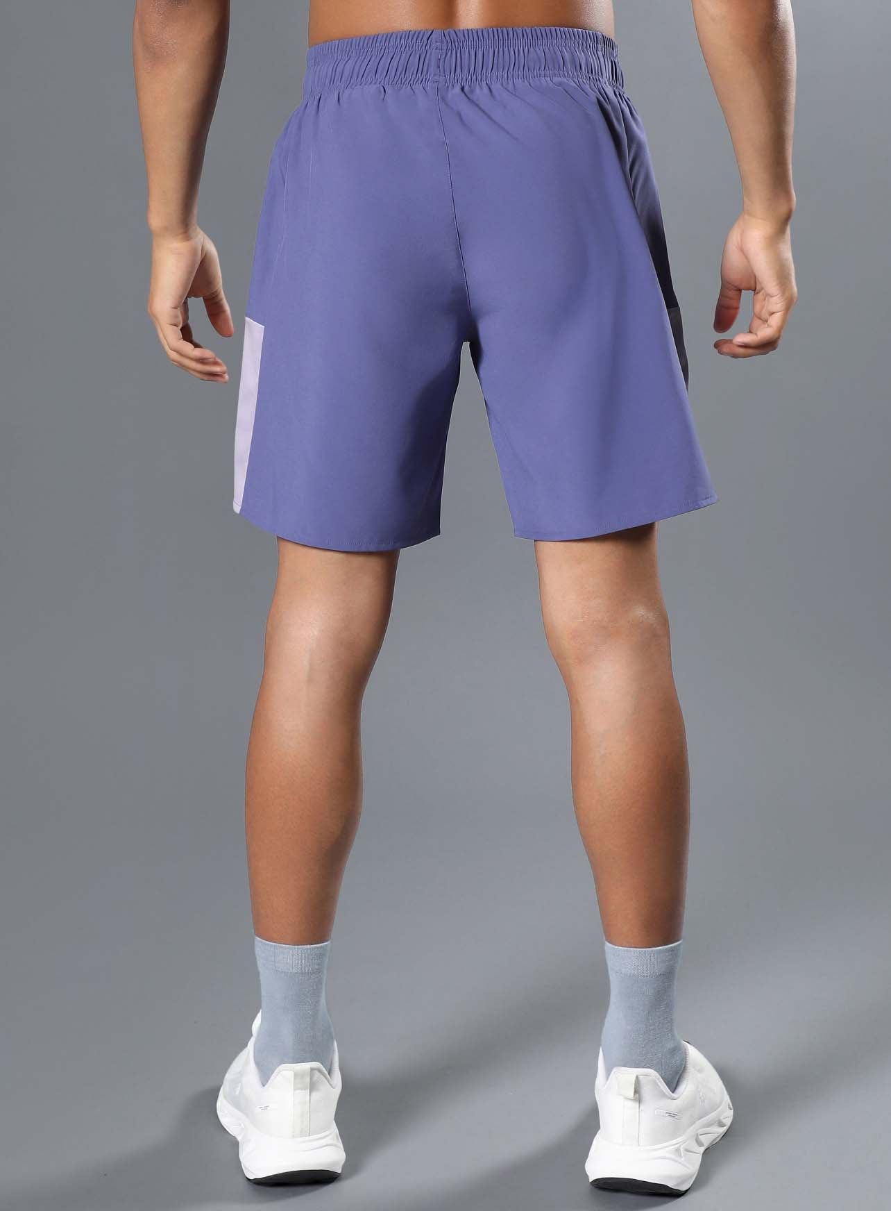 Men's Purple Pace Up Runner's Shorts