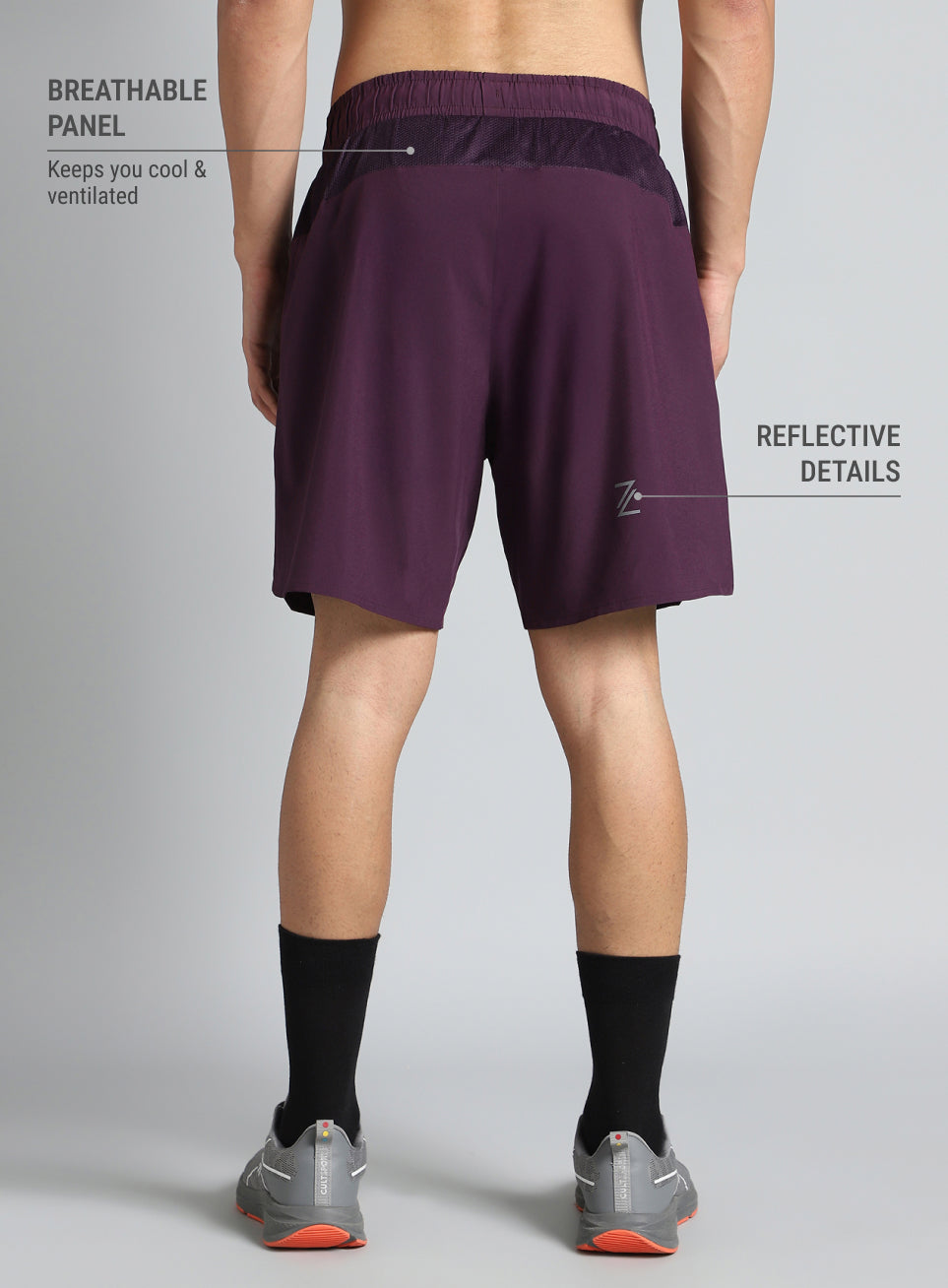 Men's Wine Everyday Run Shorts