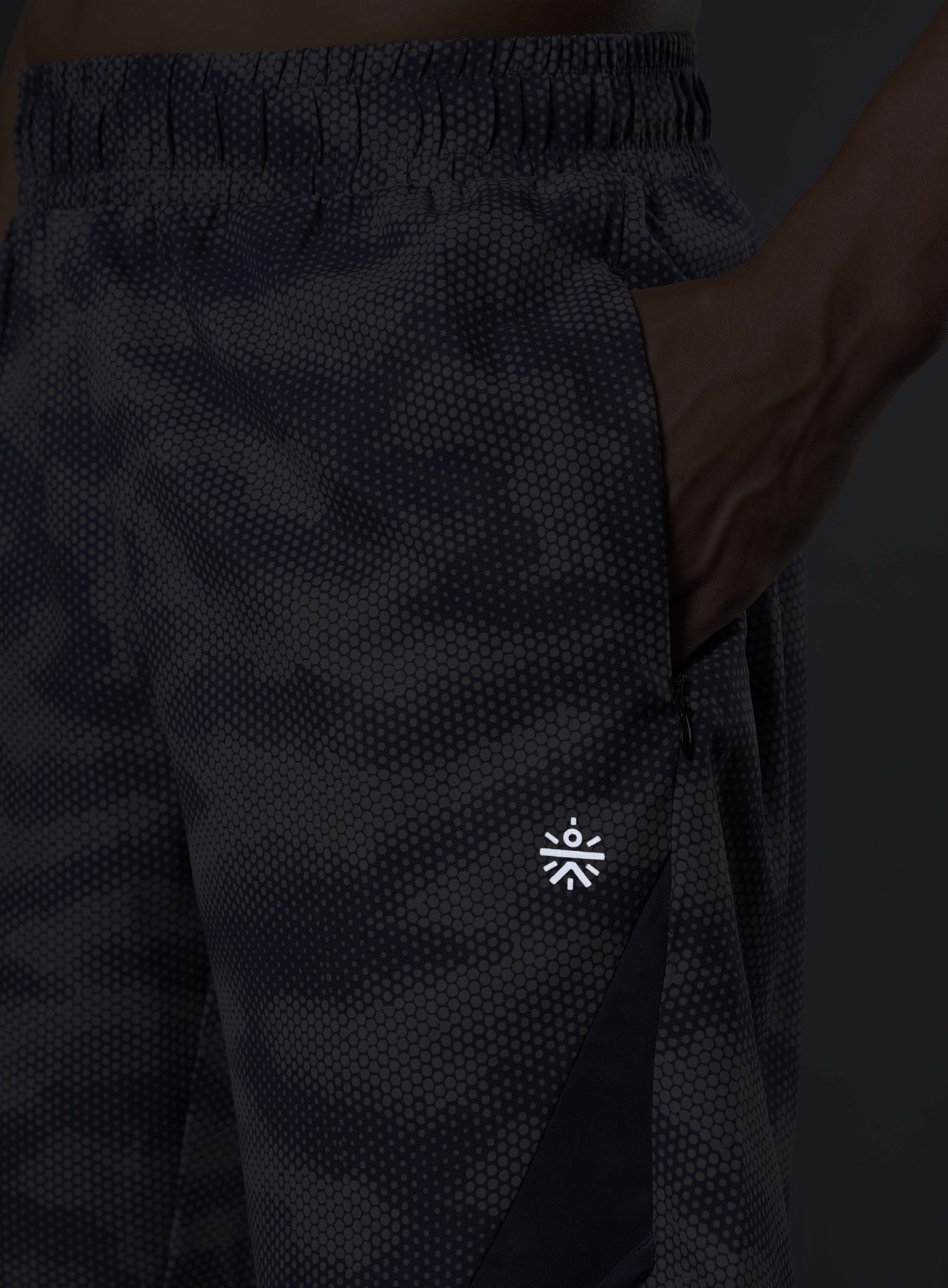 Men's Purple Landscape Camo Run Shorts