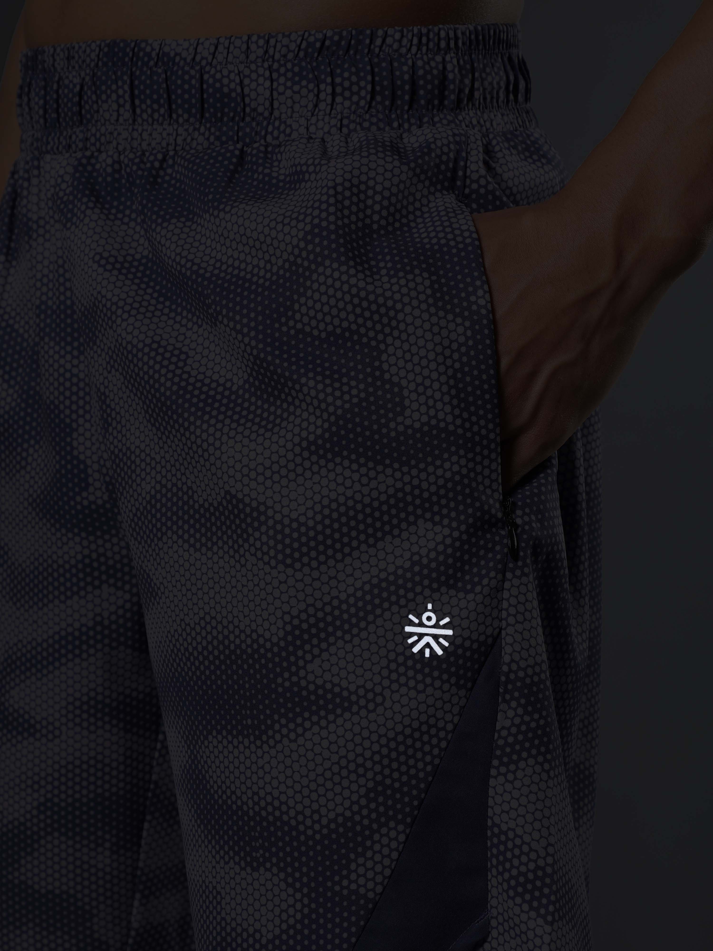 Men's Purple Landscape Camo Run Shorts