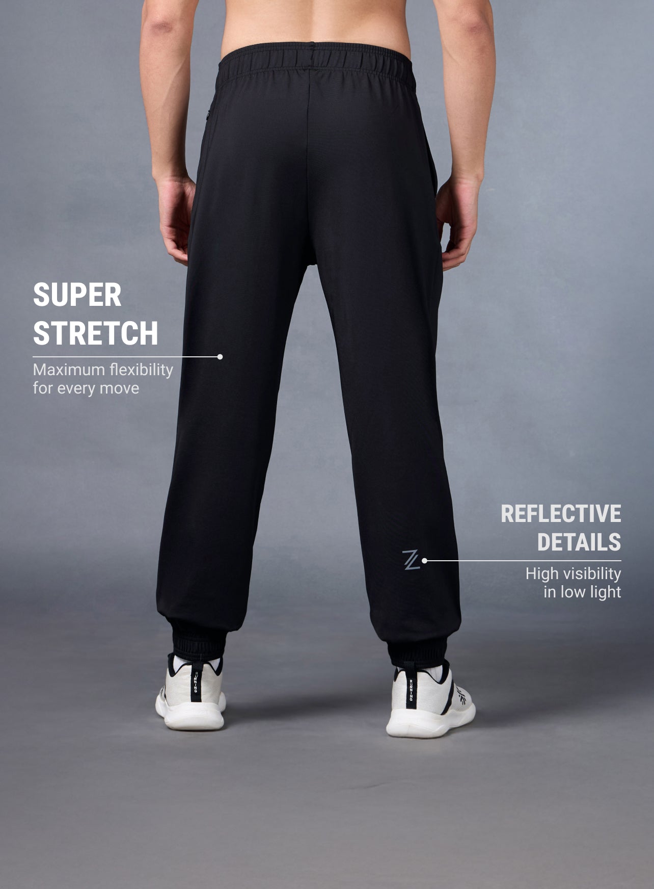 Men's Black Run Forward Joggers