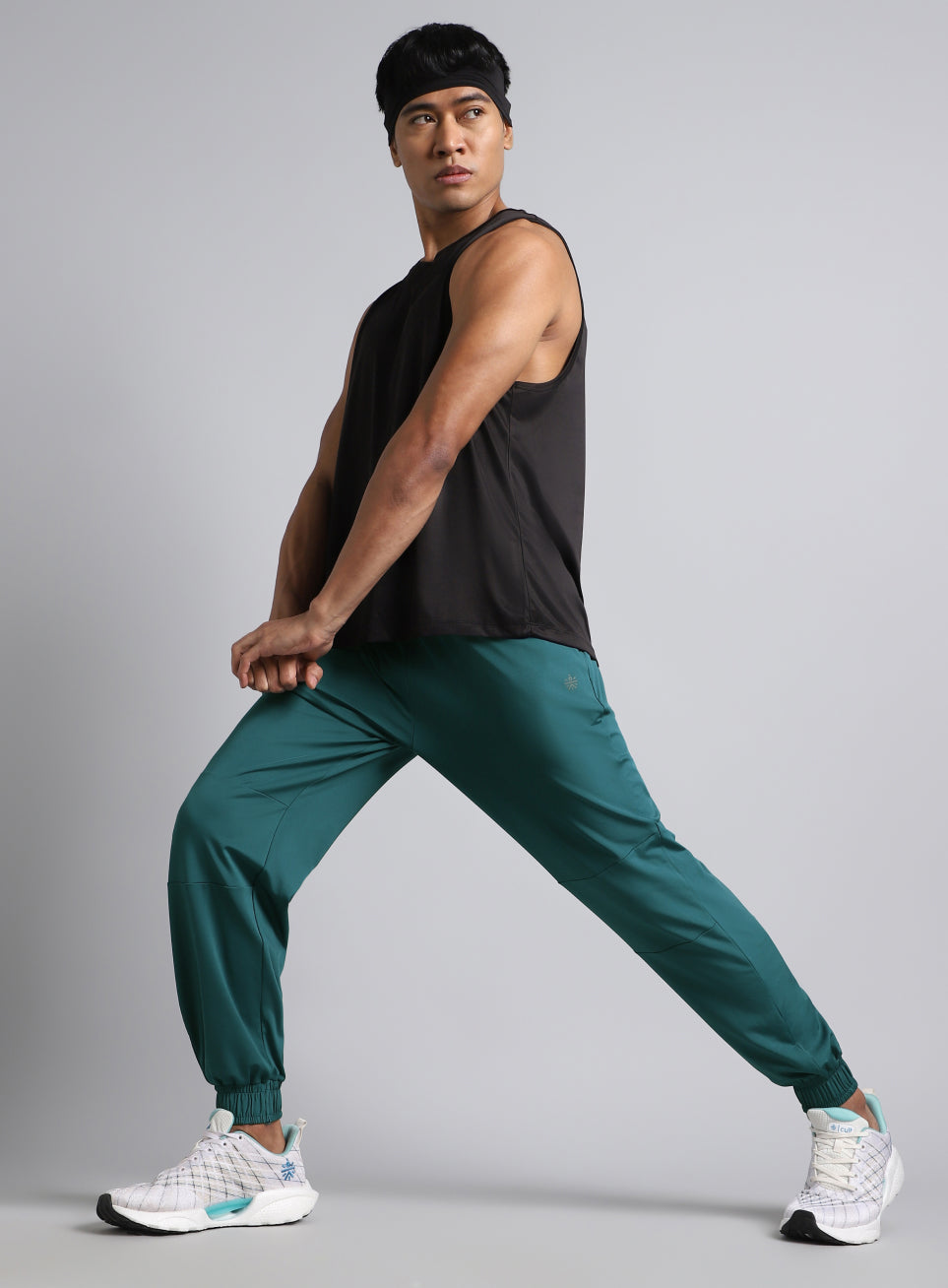 Men's Teal Run Forward Joggers