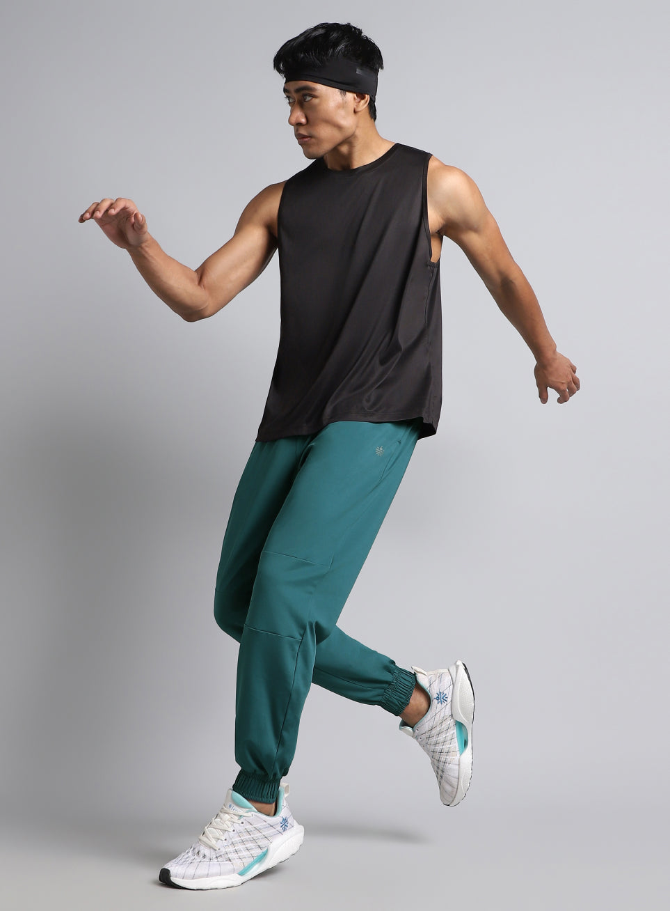 Men's Teal Run Forward Joggers