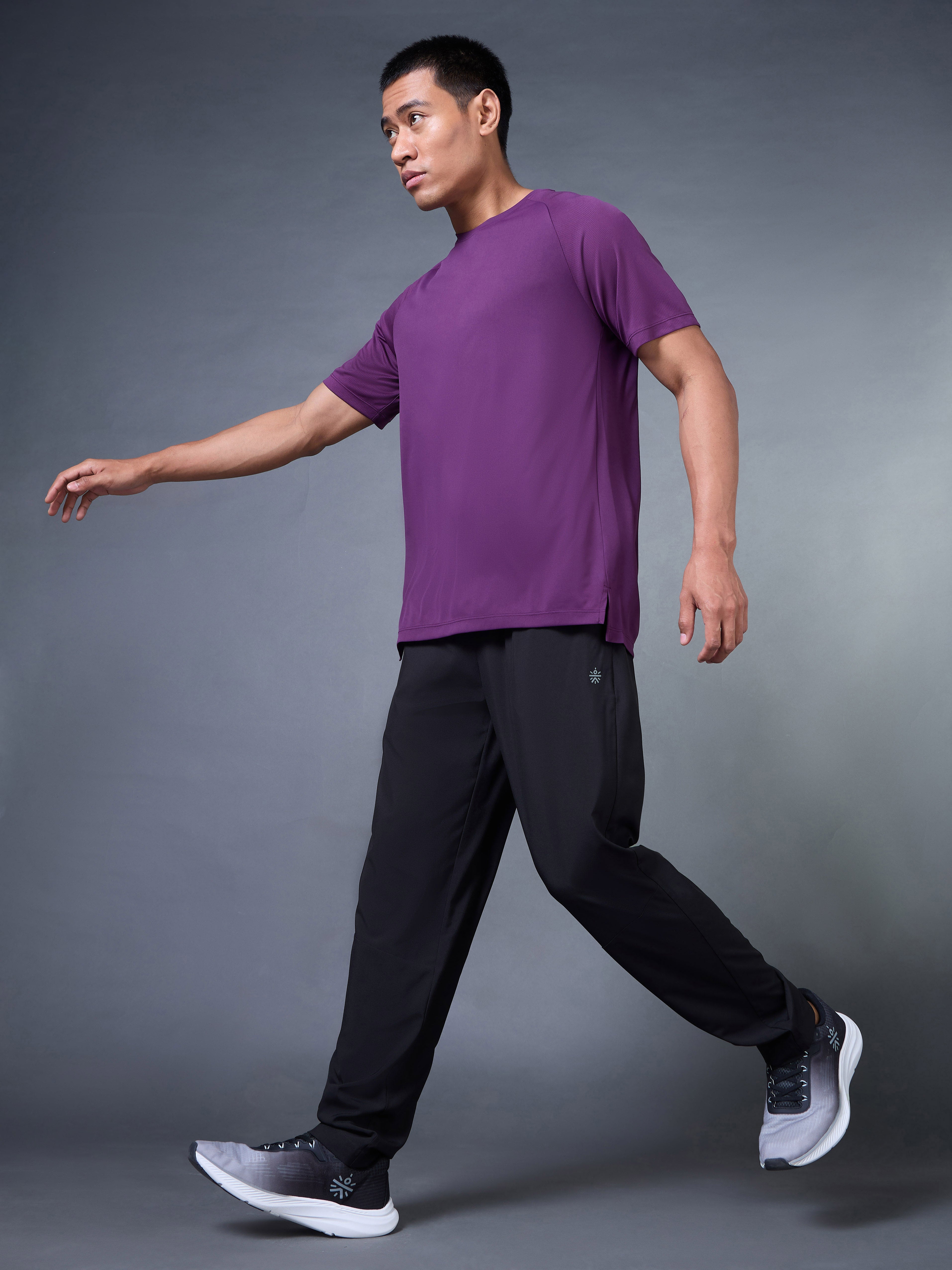 Men's Black Night Run Trackpants