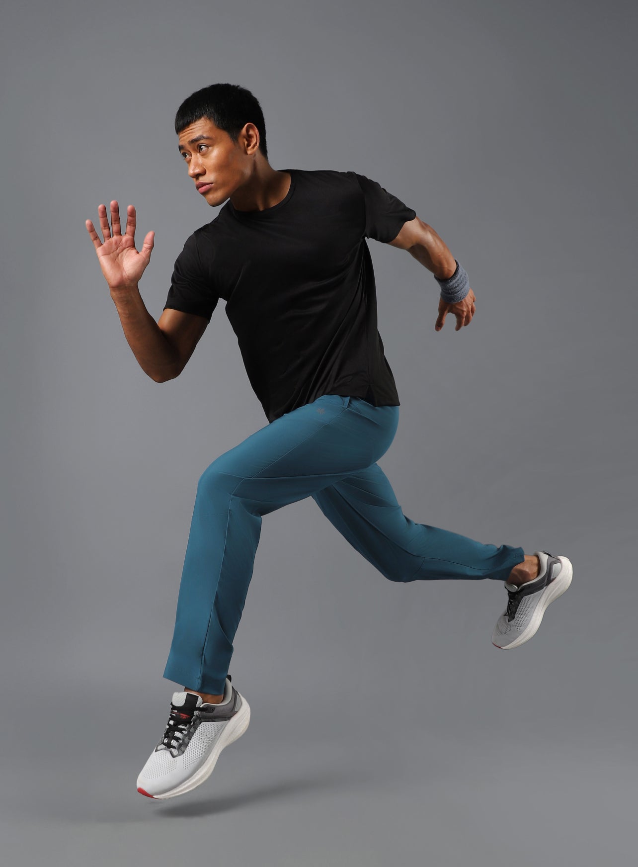 Men's Teal Night Run Trackpants