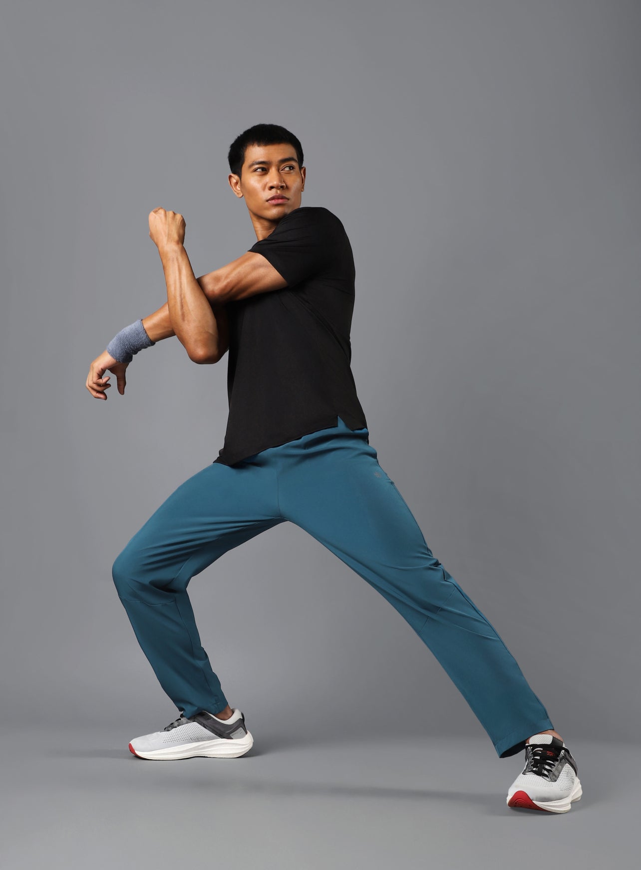 Men's Teal Night Run Trackpants