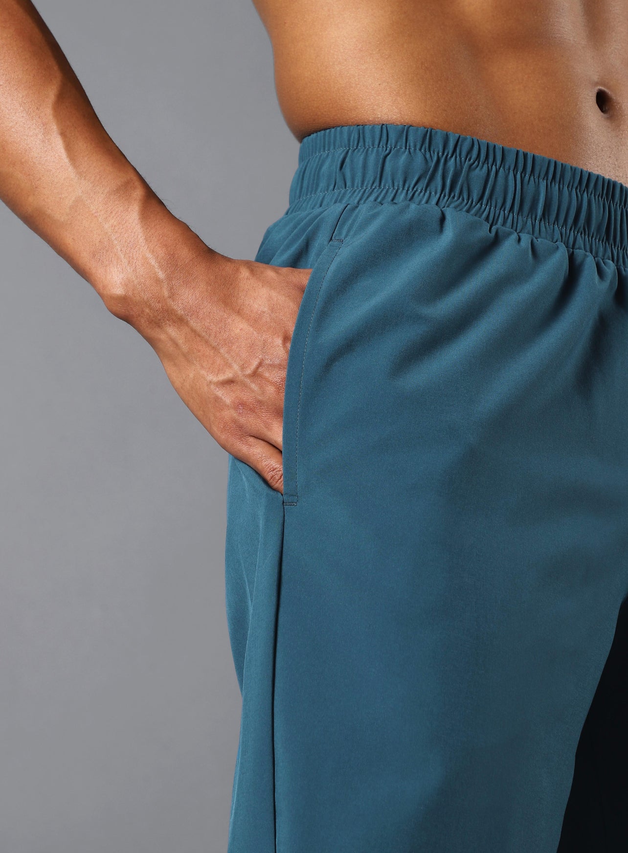 Men's Teal Night Run Trackpants