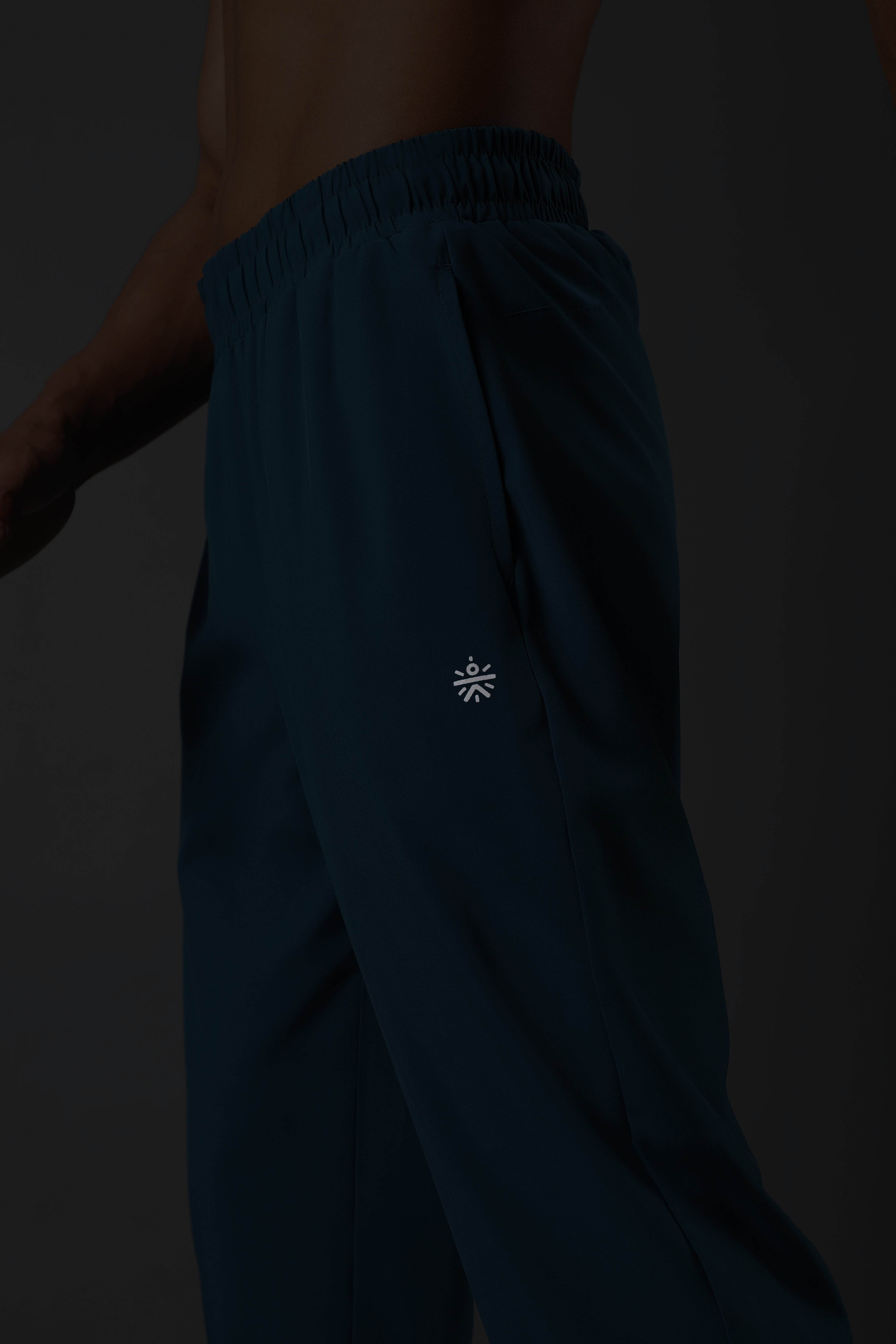 Men's Teal Night Run Trackpants