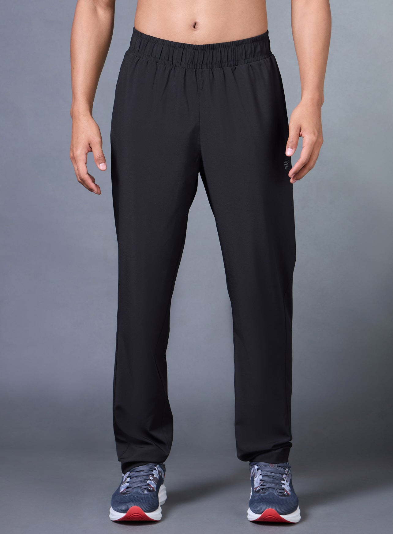 Men's Black Run Elevate Trackpants