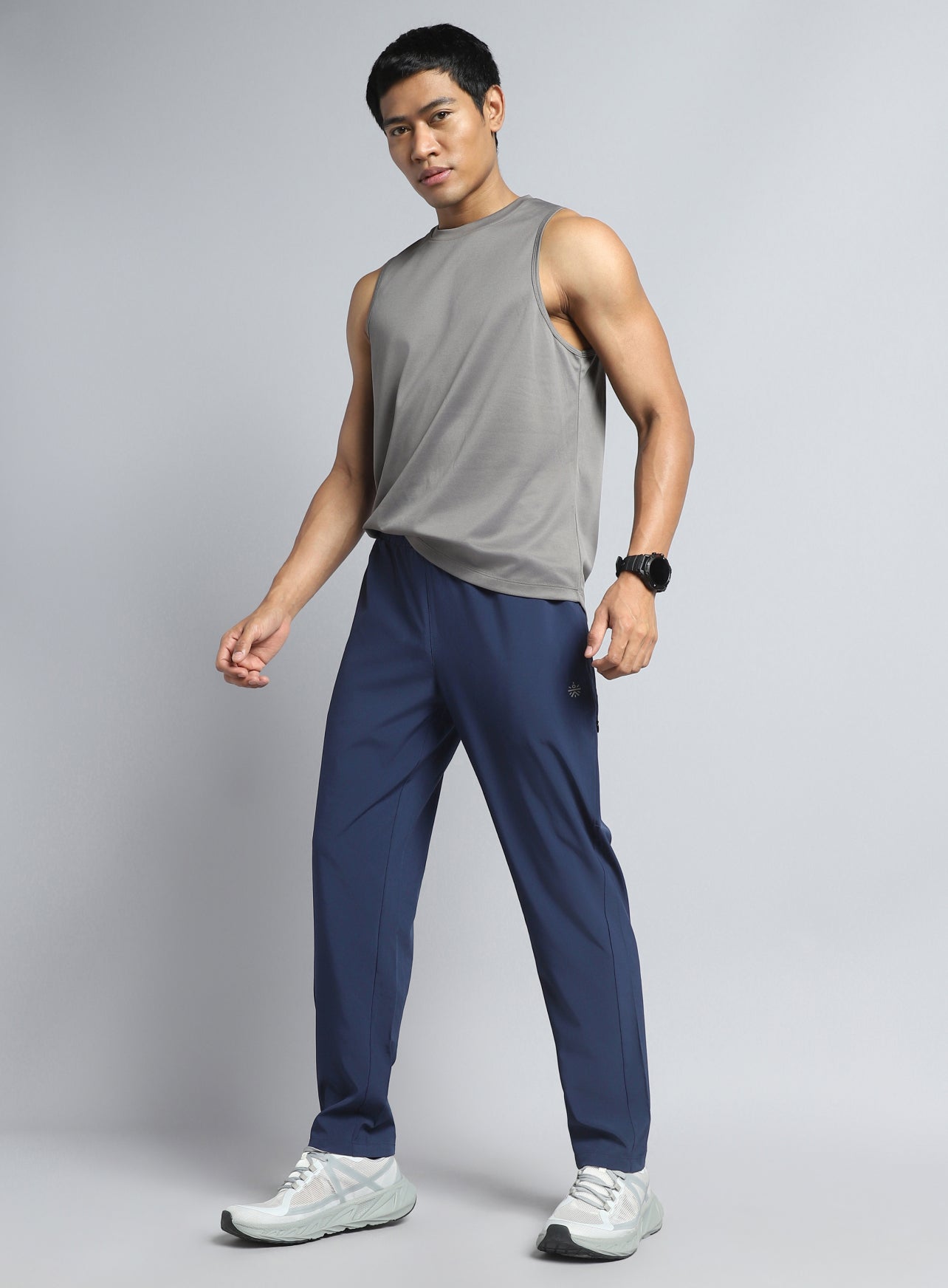 Men's Navy Run Elevate Trackpants