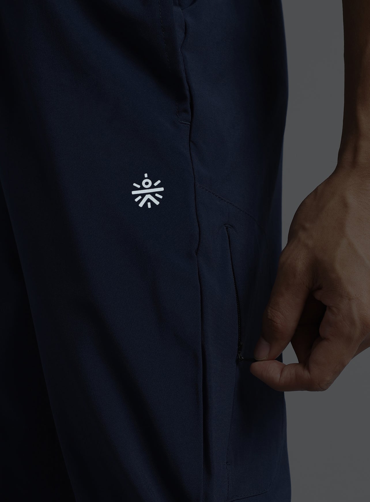 Men's Navy Run Elevate Trackpants