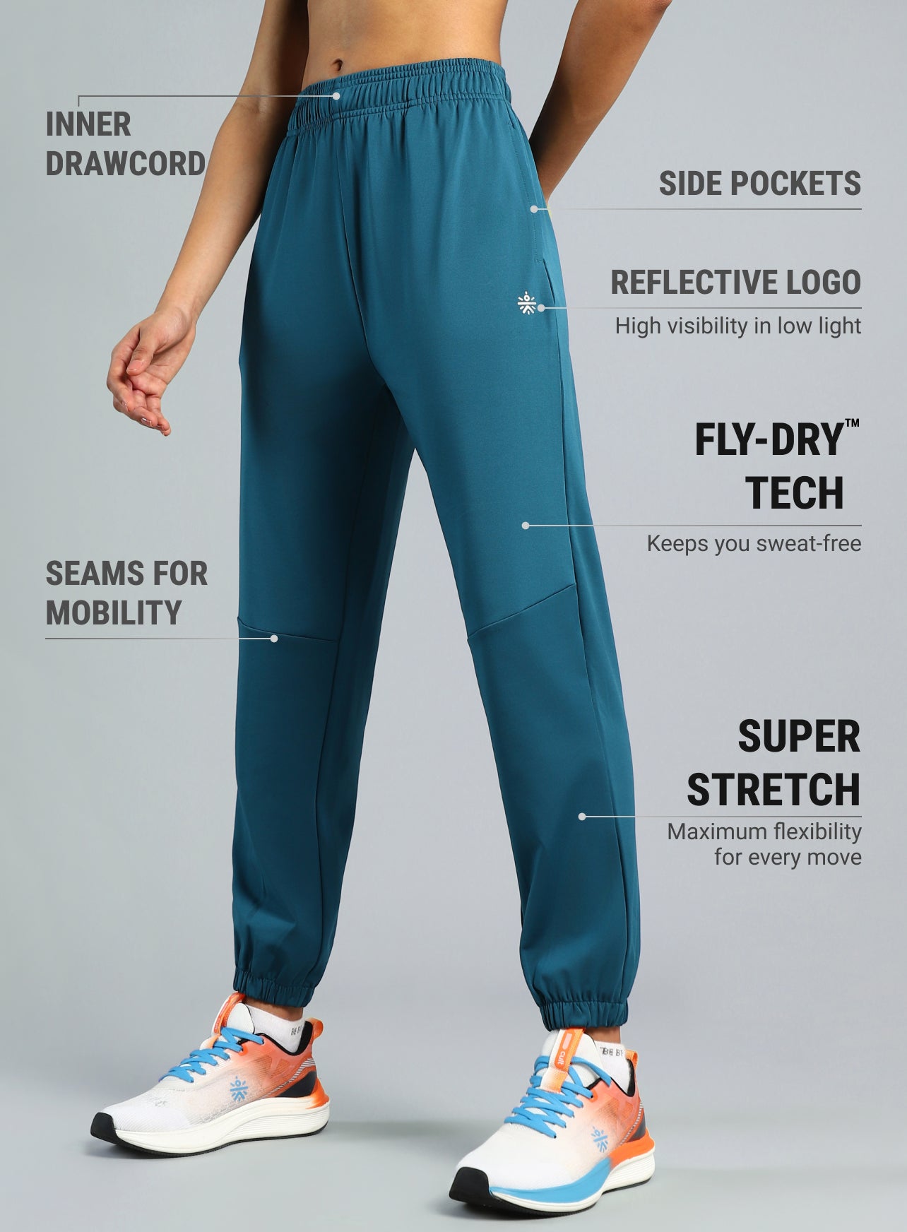 Women's Teal Night Joggers