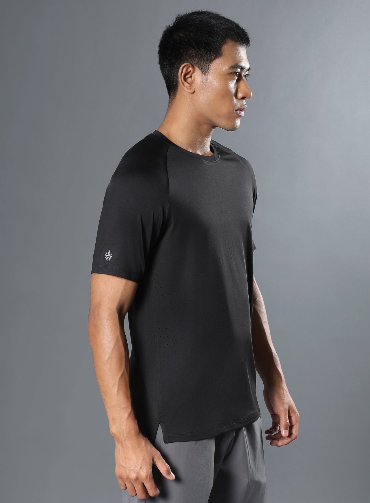Men's Black Run Forward T-shirt
