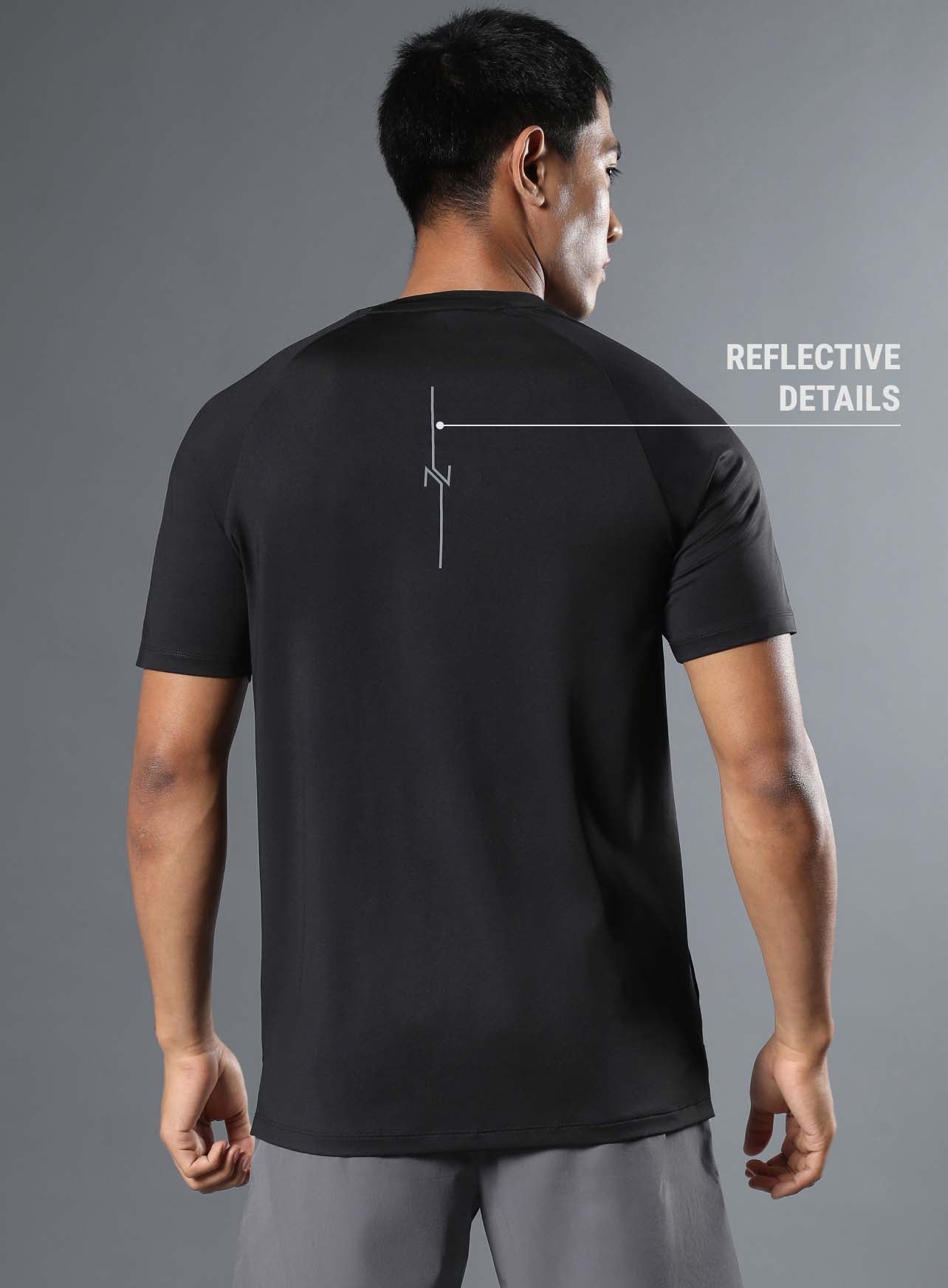 Men's Black Run Forward T-shirt