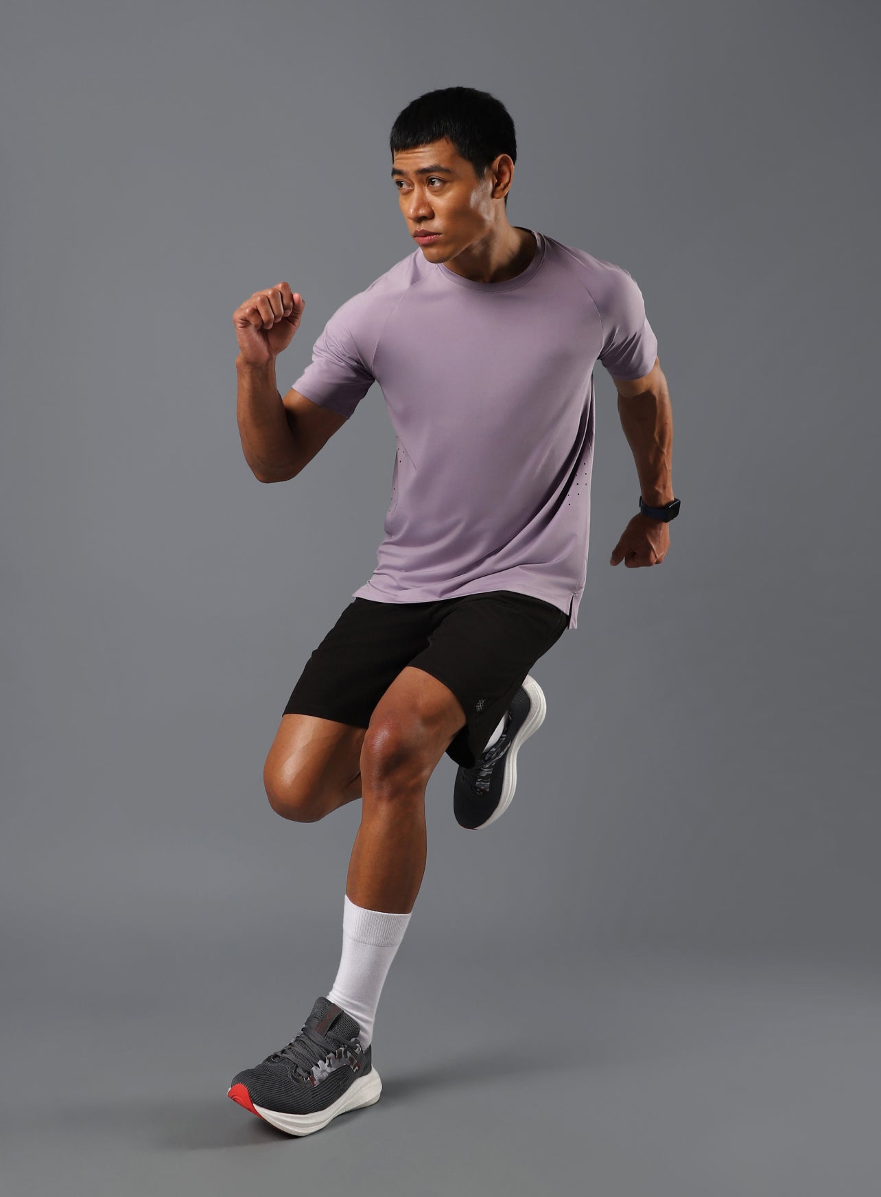 Men's Purple Run Forward T-shirt