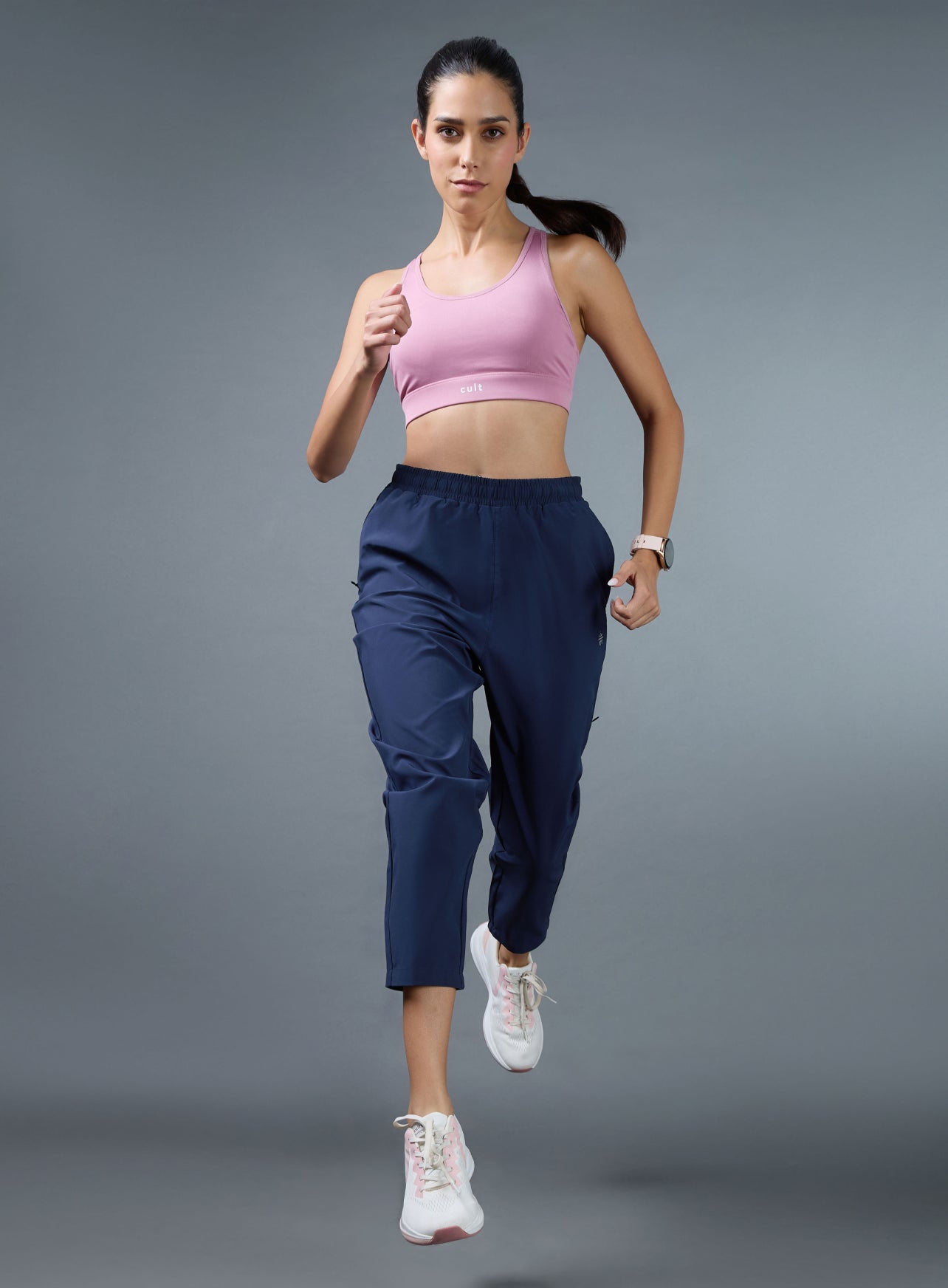 Women's Navy Run Elevate Trackpants