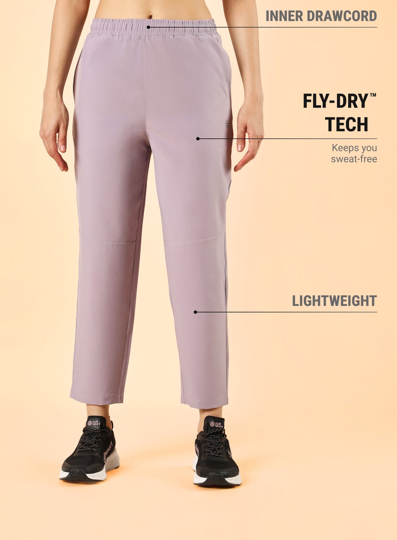 Women's Purple Night Run Trackpants