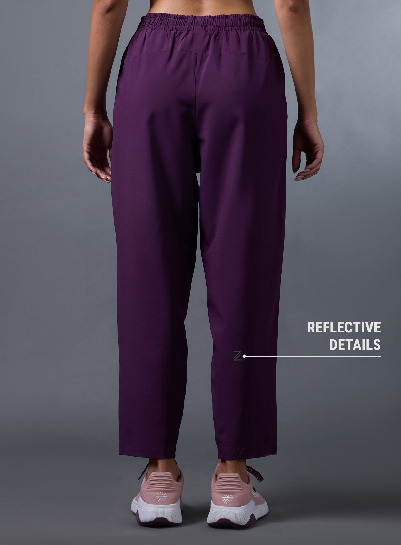 Women's Purple Night Run Trackpants