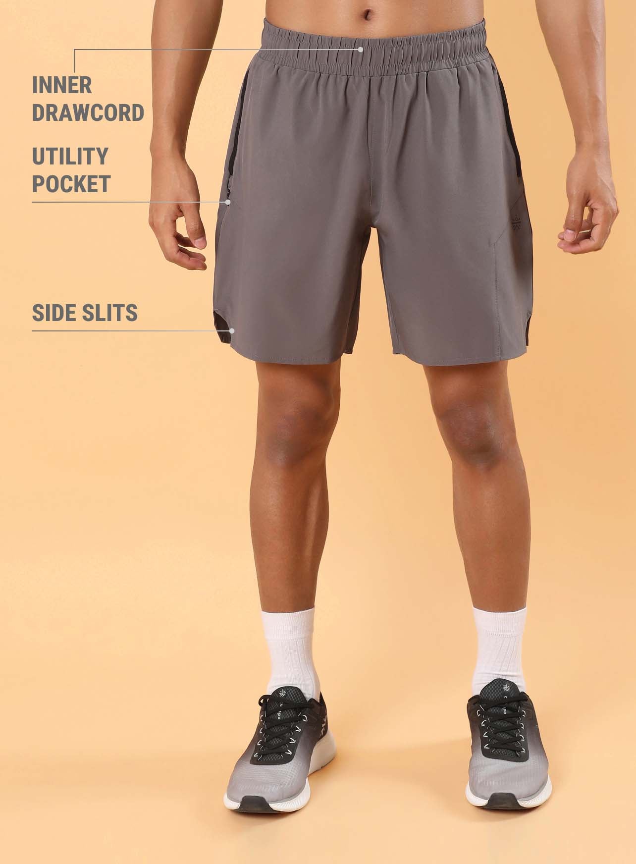 Men's Dark Grey True Performance Sculpted Shorts