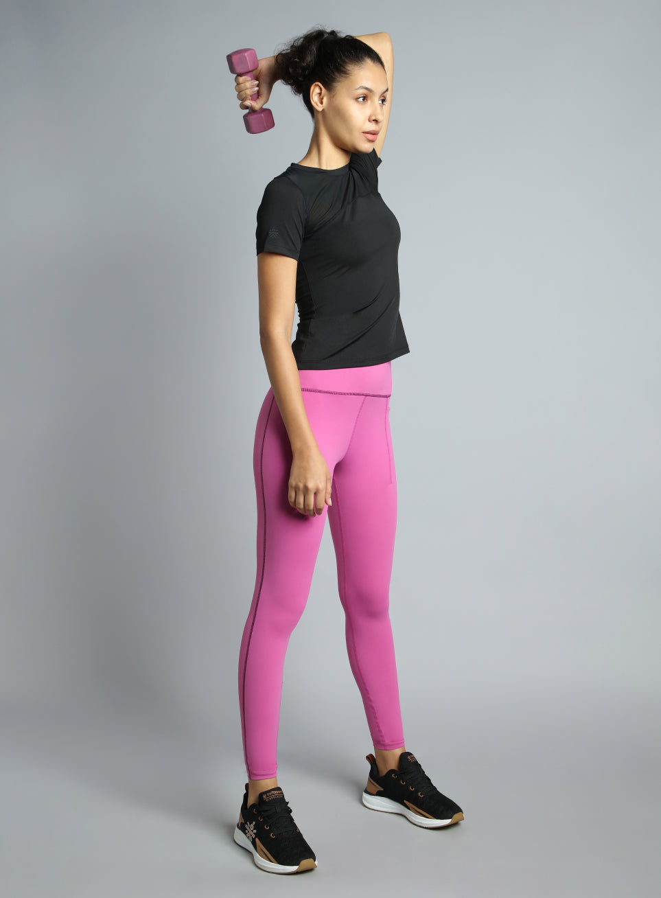 Women's Black True Performance Sculpted Slim Fit T-shirt