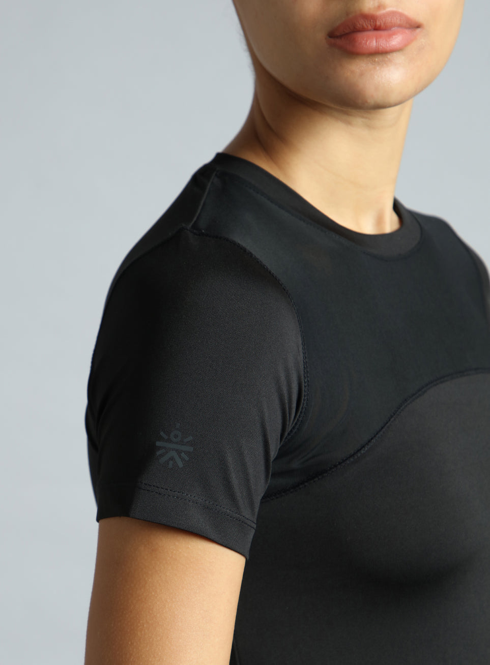 Women's Black True Performance Sculpted Slim Fit T-shirt