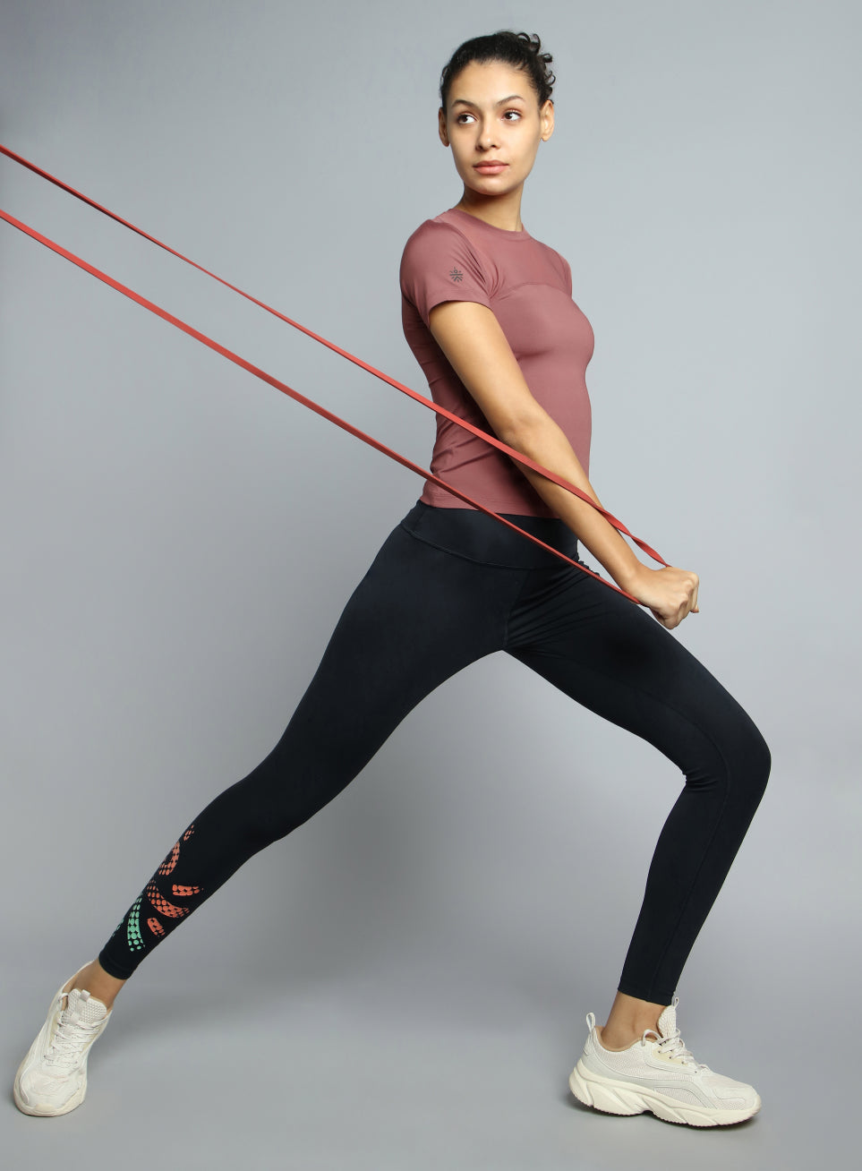 Women's Pink True Performance Sculpted Slim Fit T-shirt