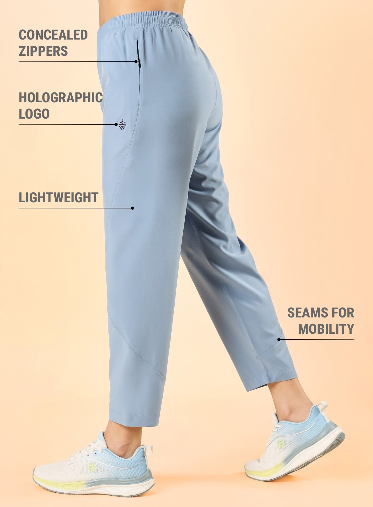 Women's Blue True Performance Sculpted Trackpants