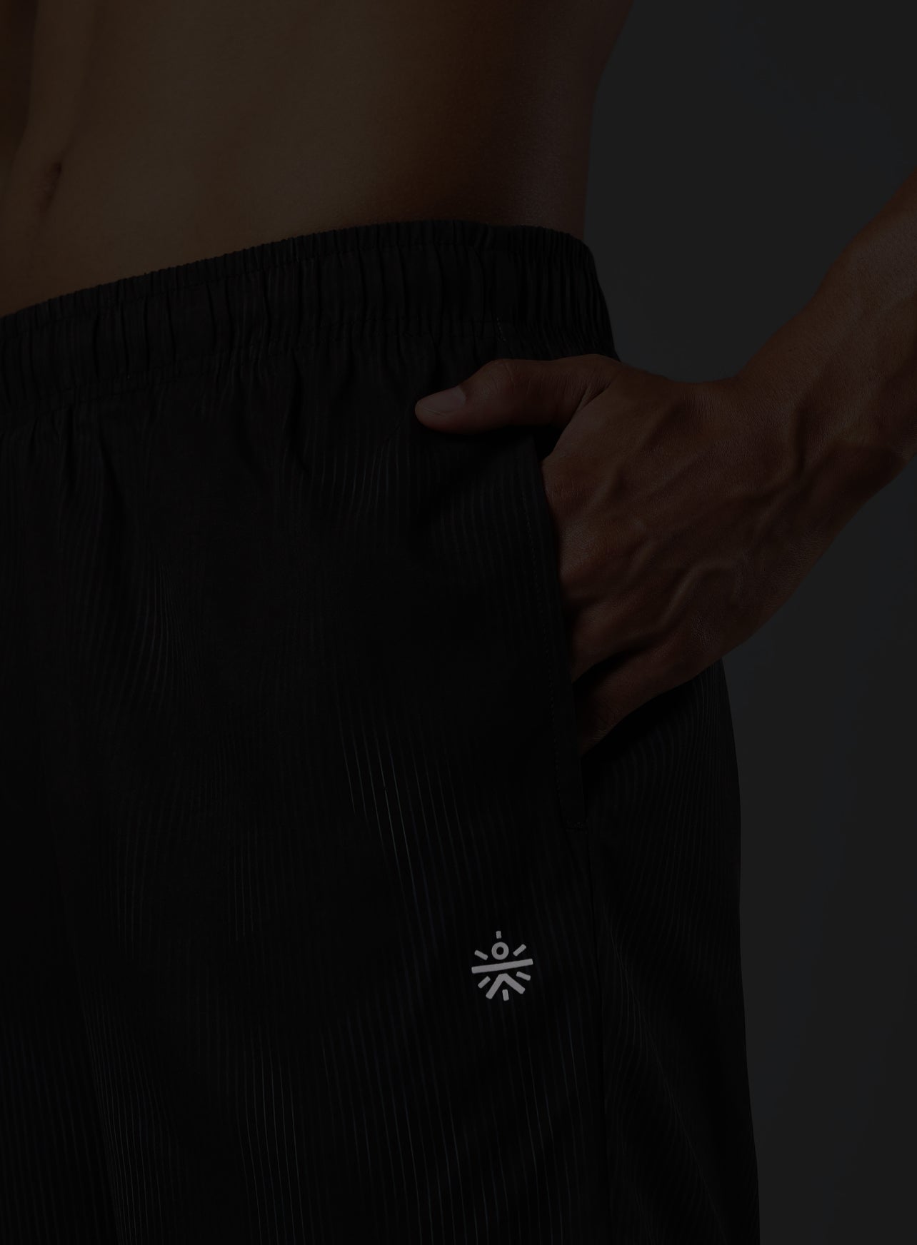 Men's Teal Urban Camo Run Built-in Shorts