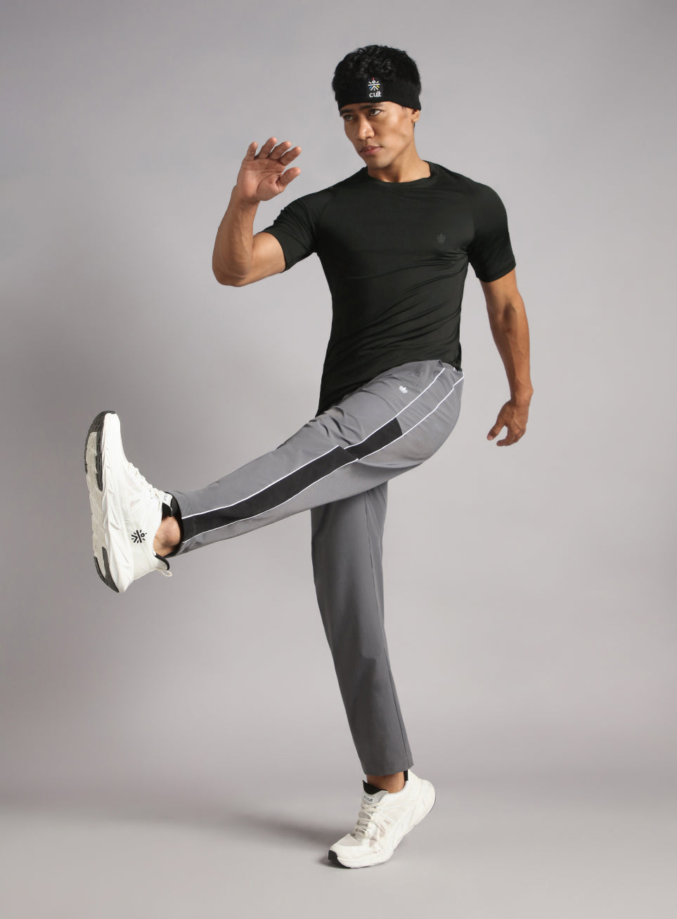 Men's Black Athletic Sculpted T-shirt